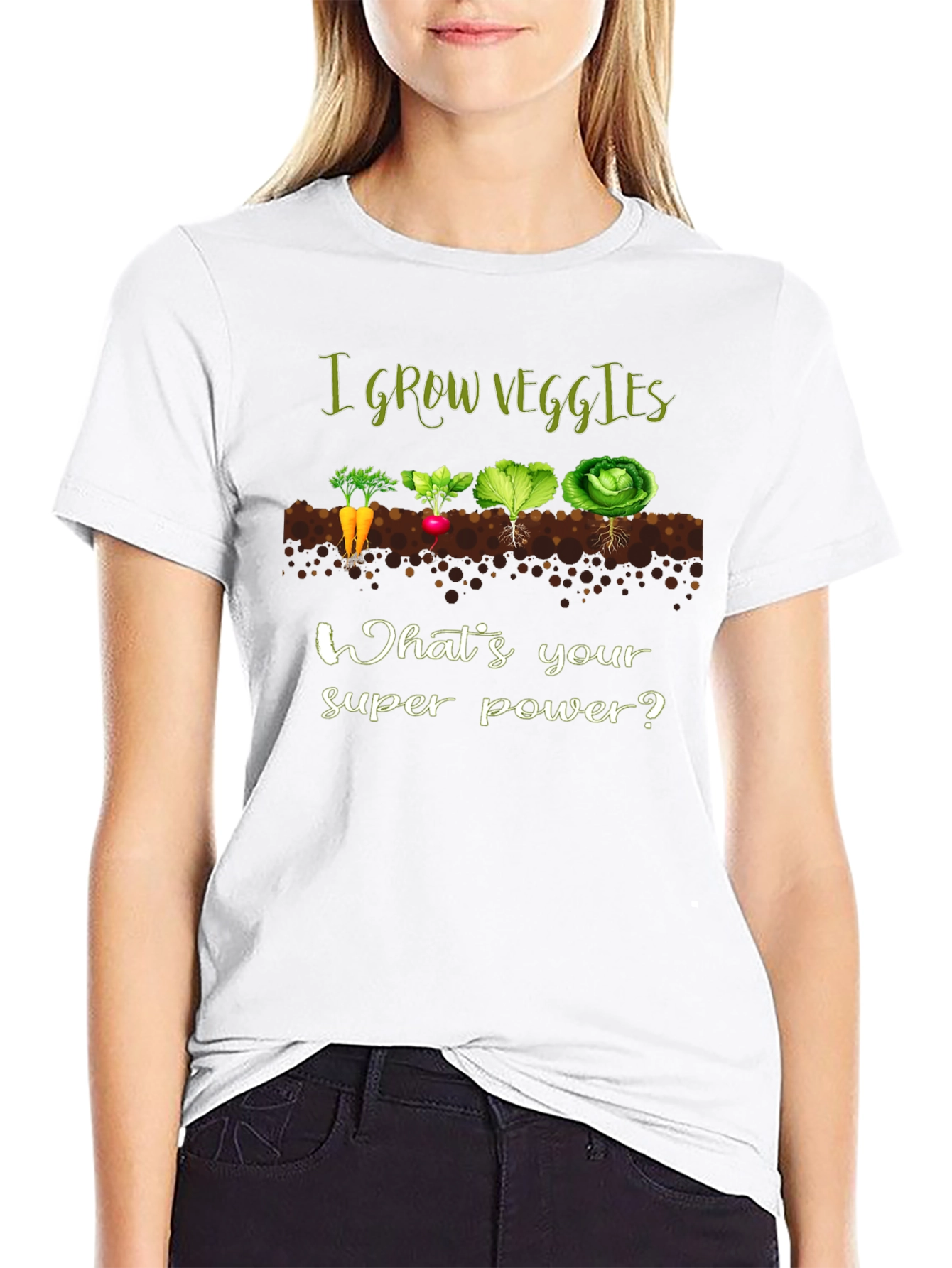 I Grow Veggies T-Shirt - Gardener Superpower!
