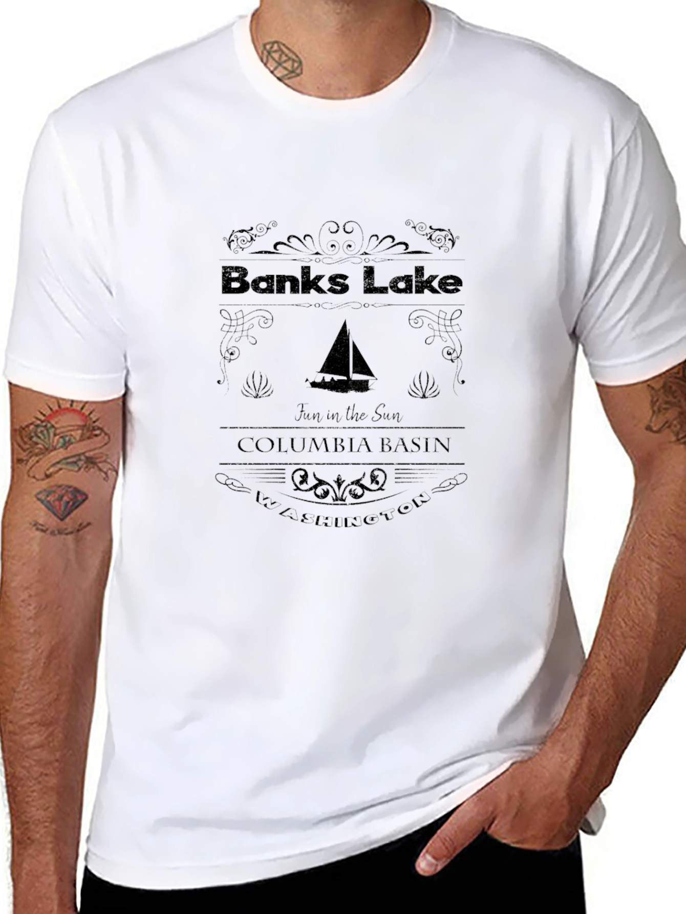 Banks Lake Graphic Tee - Columbia Basin Washington
