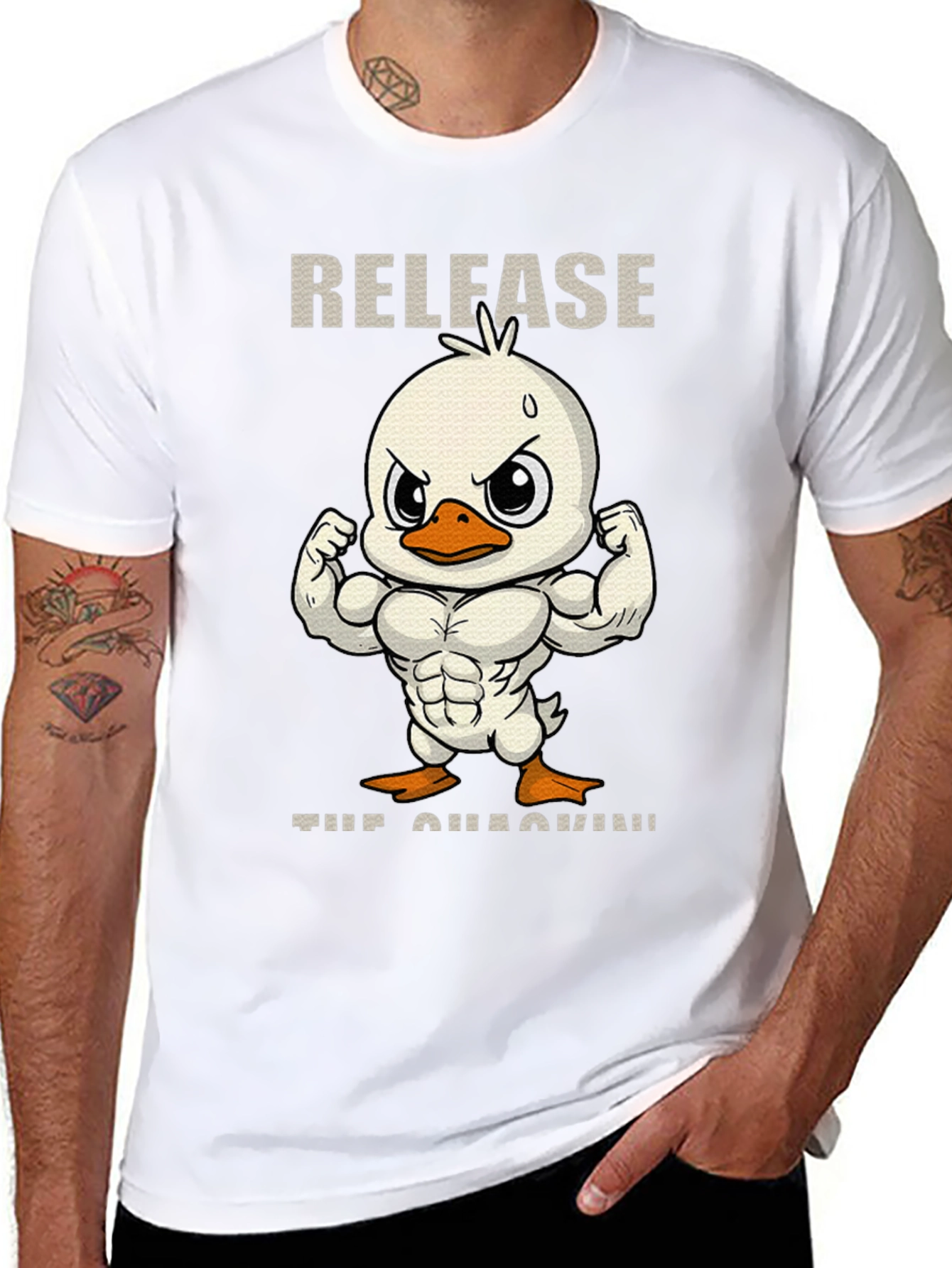 Release the Quackin Funny Duck T-Shirt