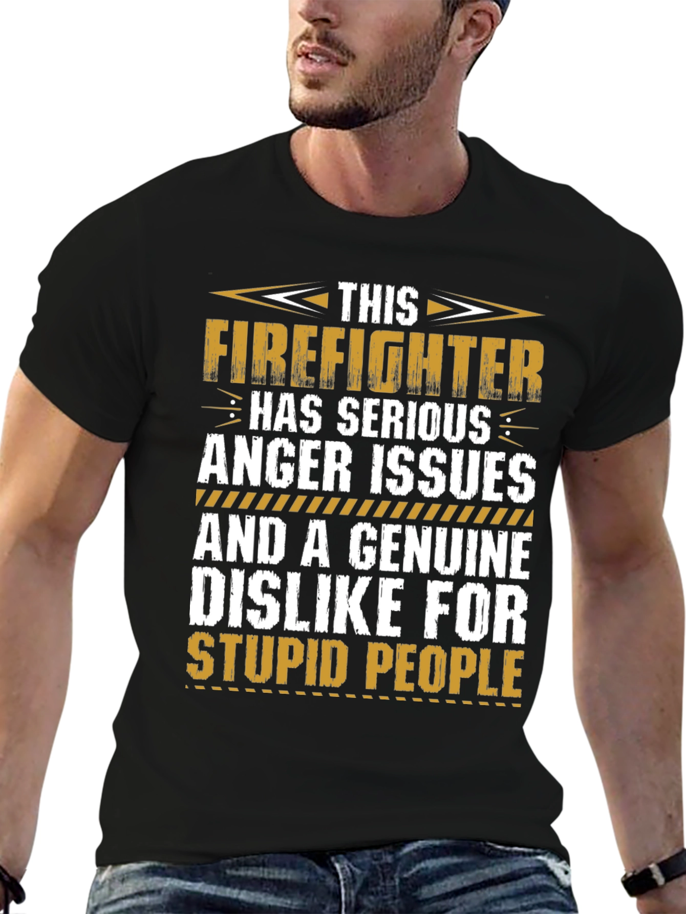 Firefighter Anger Issues Graphic T-Shirt