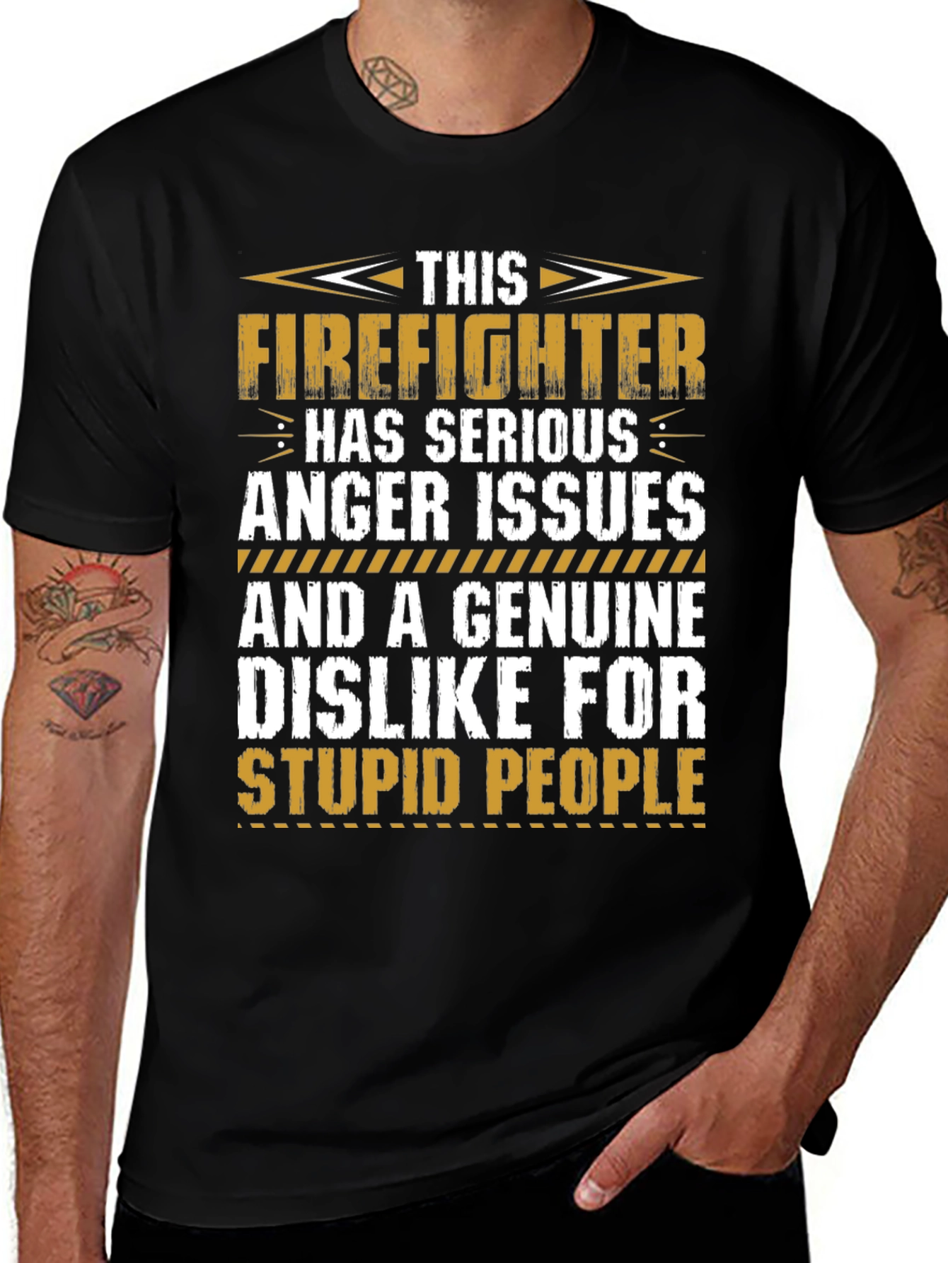 Firefighter Anger Issues Graphic T-Shirt