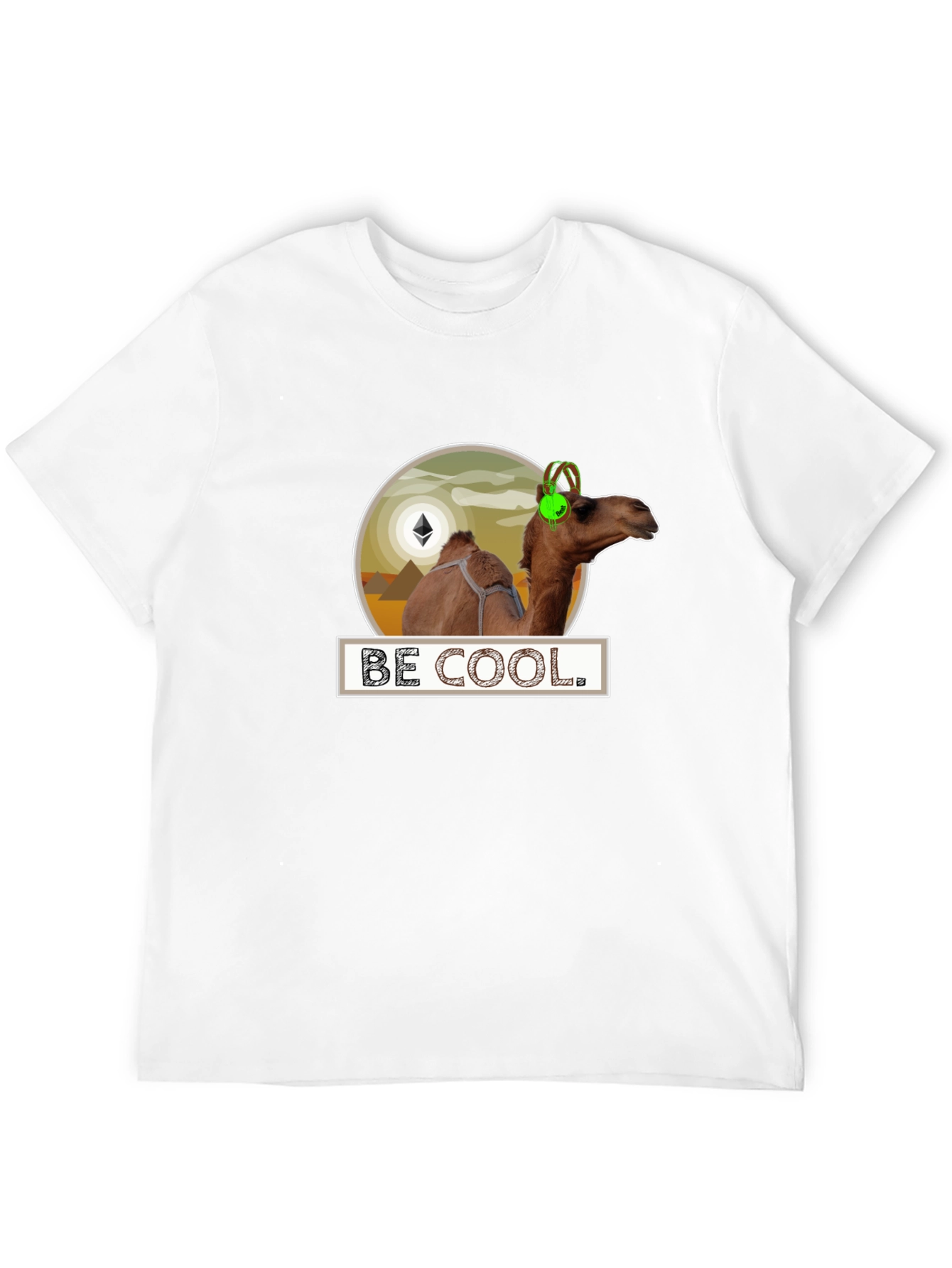 Be Cool Camel Black T-Shirt