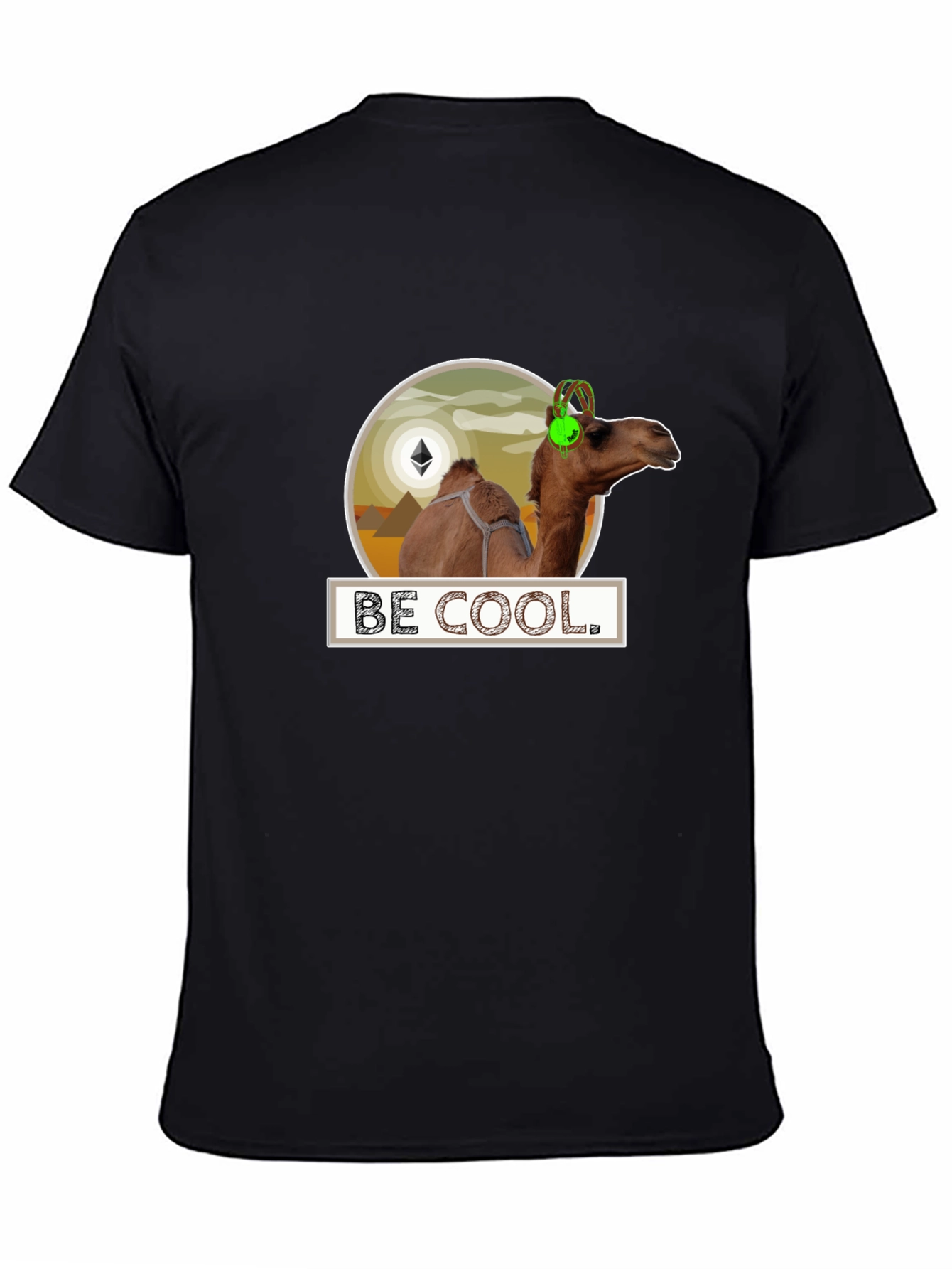 Be Cool Camel Black T-Shirt