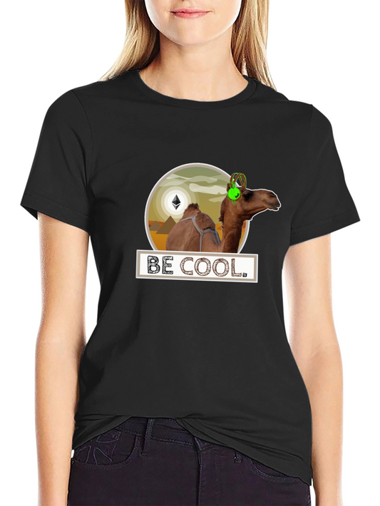 Be Cool Camel Black T-Shirt