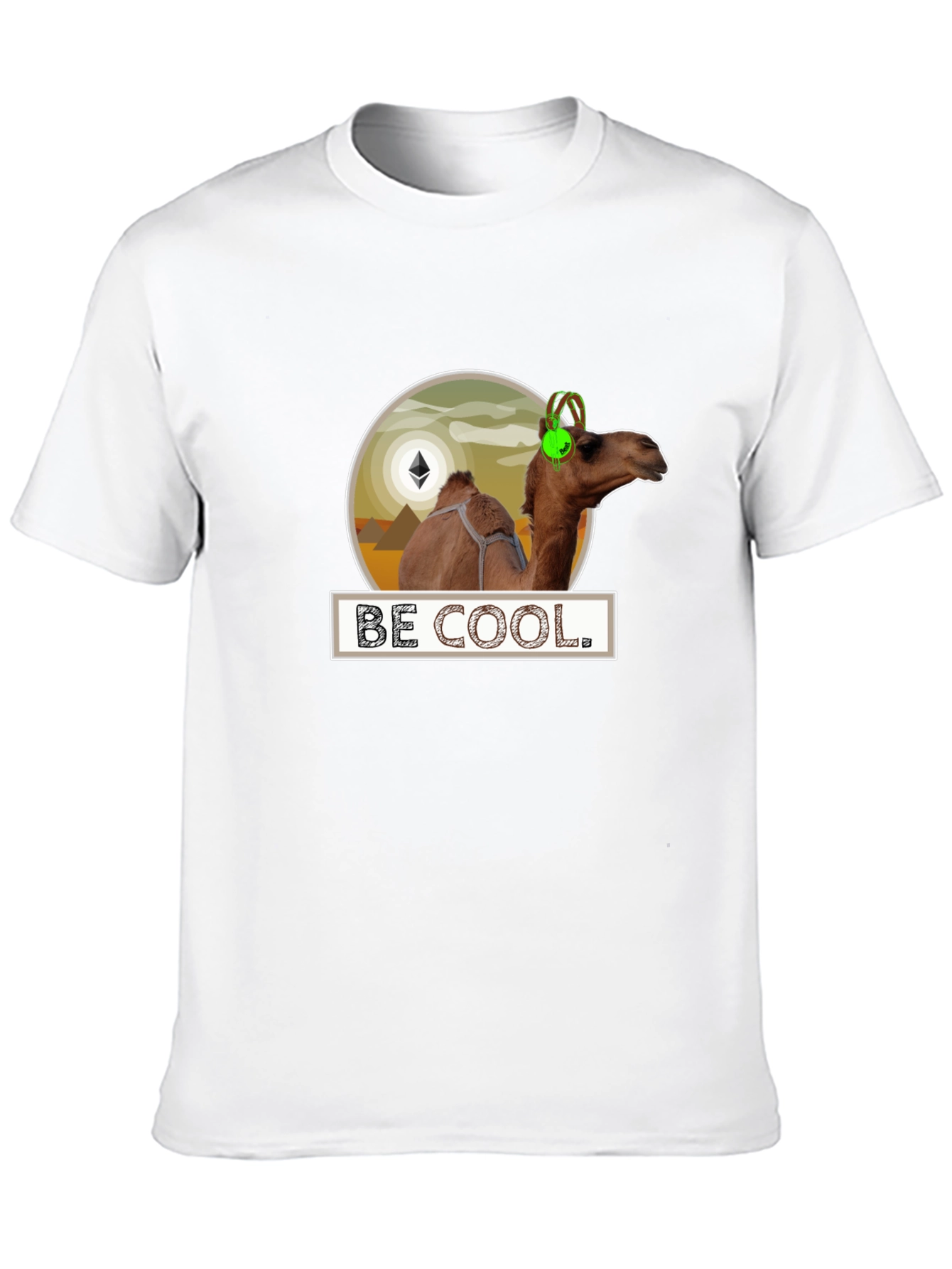 Be Cool Camel Black T-Shirt