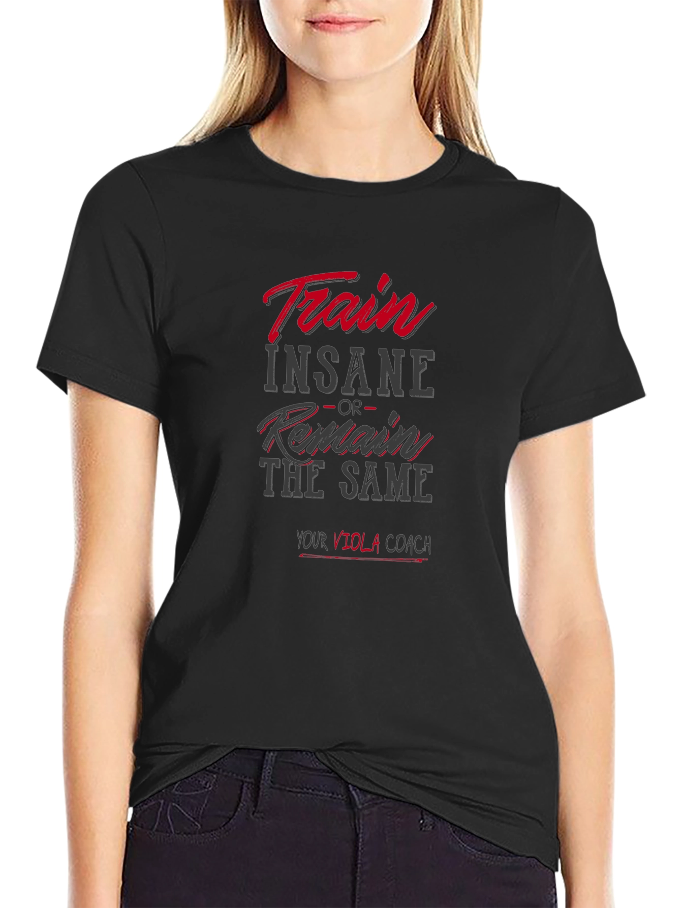 Train Insane Viola Coach Black T-Shirt