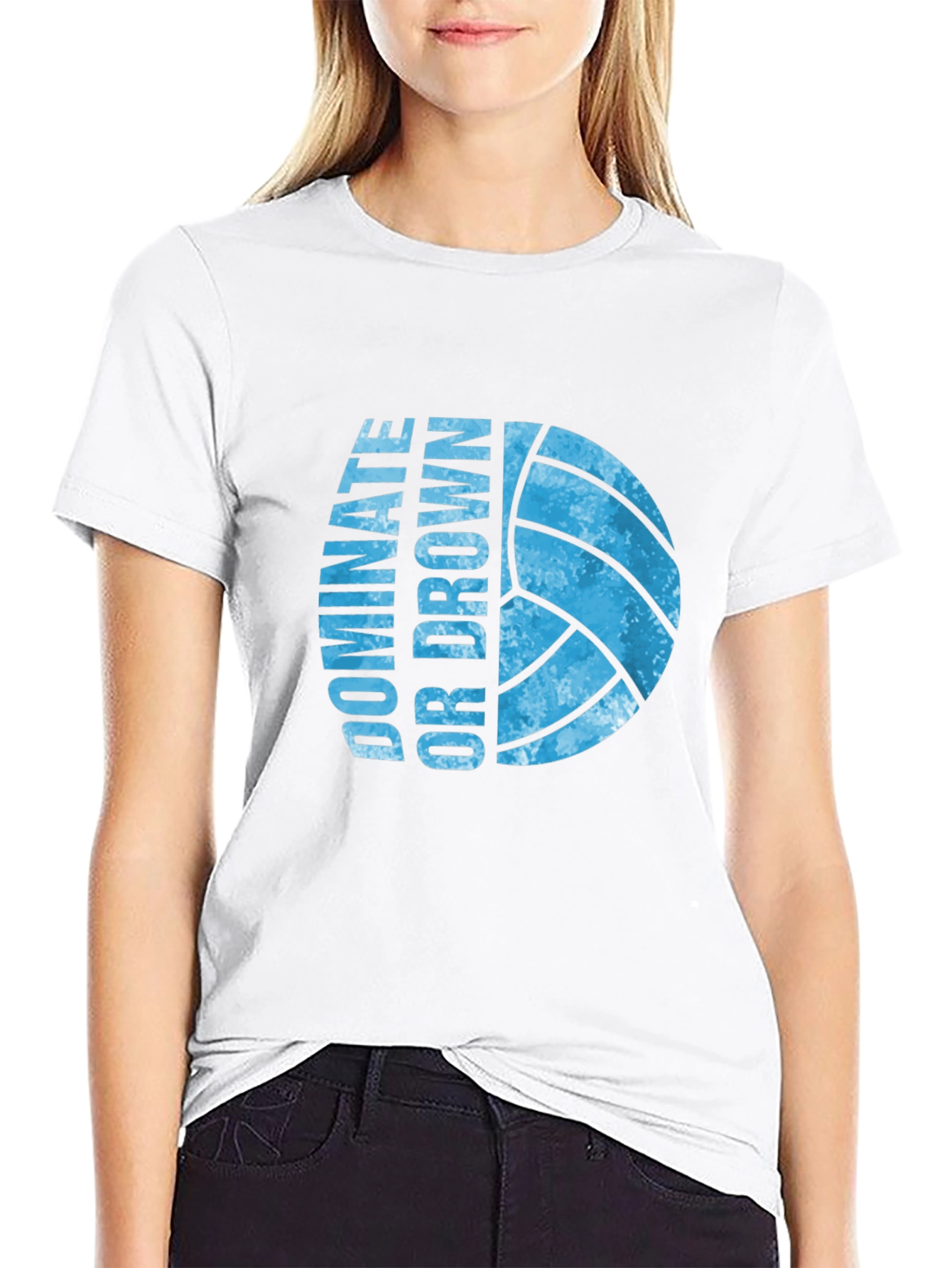 Dominate or Drown Volleyball Graphic Tee