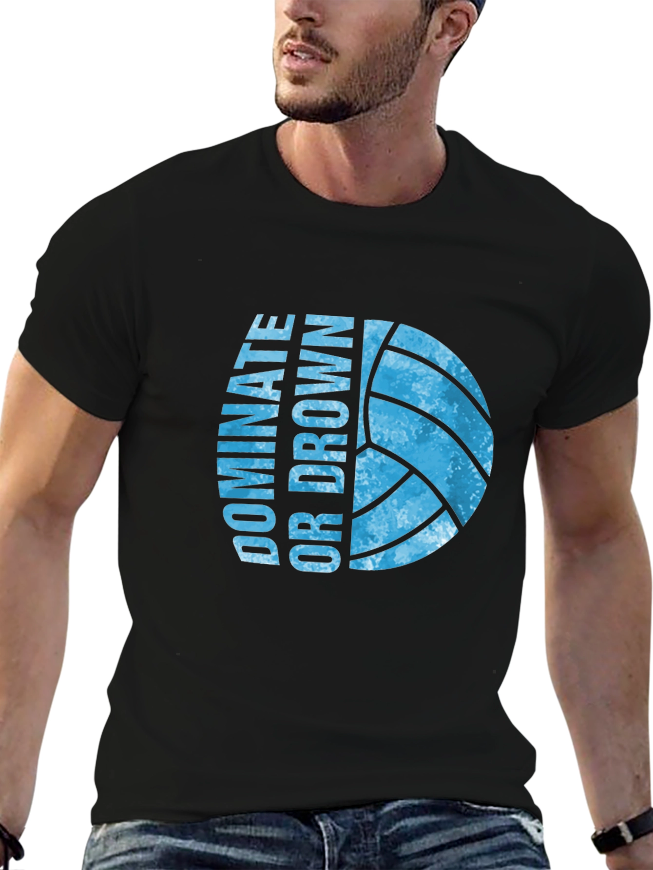 Dominate or Drown Volleyball Graphic Tee