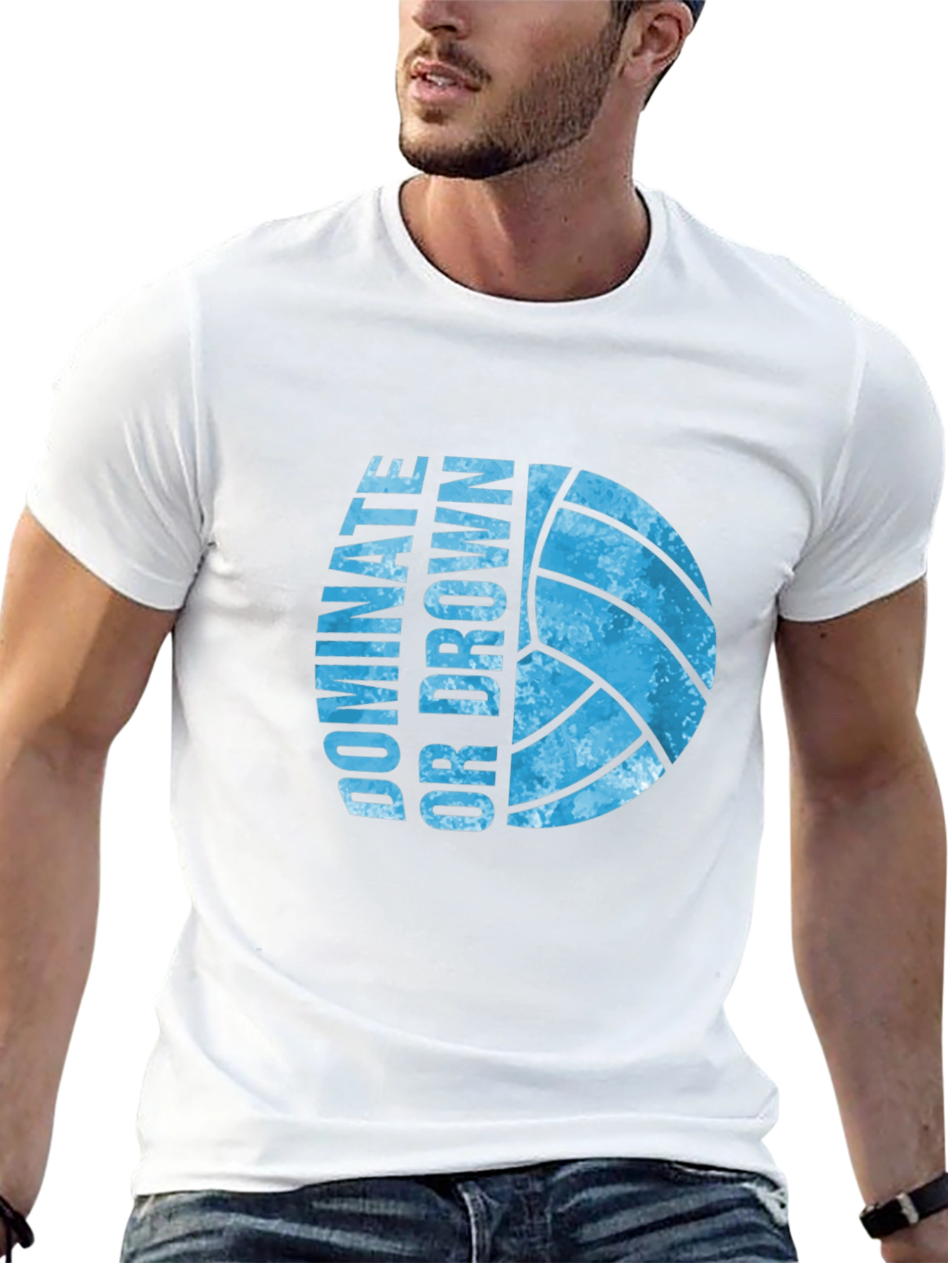 Dominate or Drown Volleyball Graphic Tee