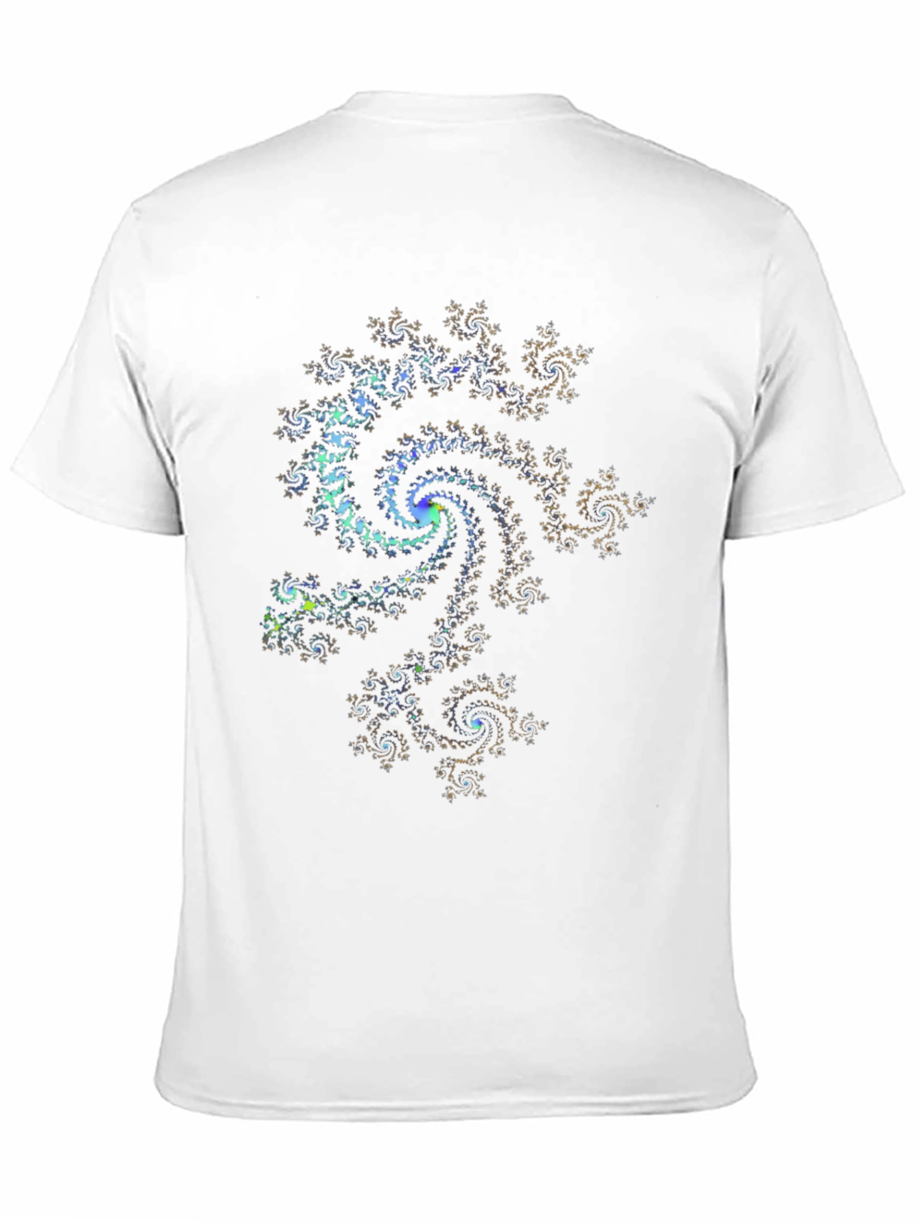 Fractal Spiral Graphic Tee - Abstract Design