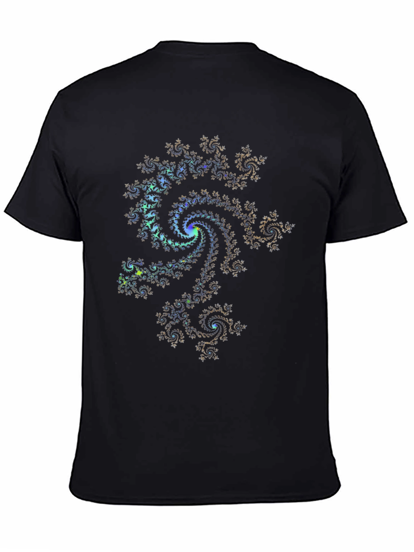 Fractal Spiral Graphic Tee - Abstract Design