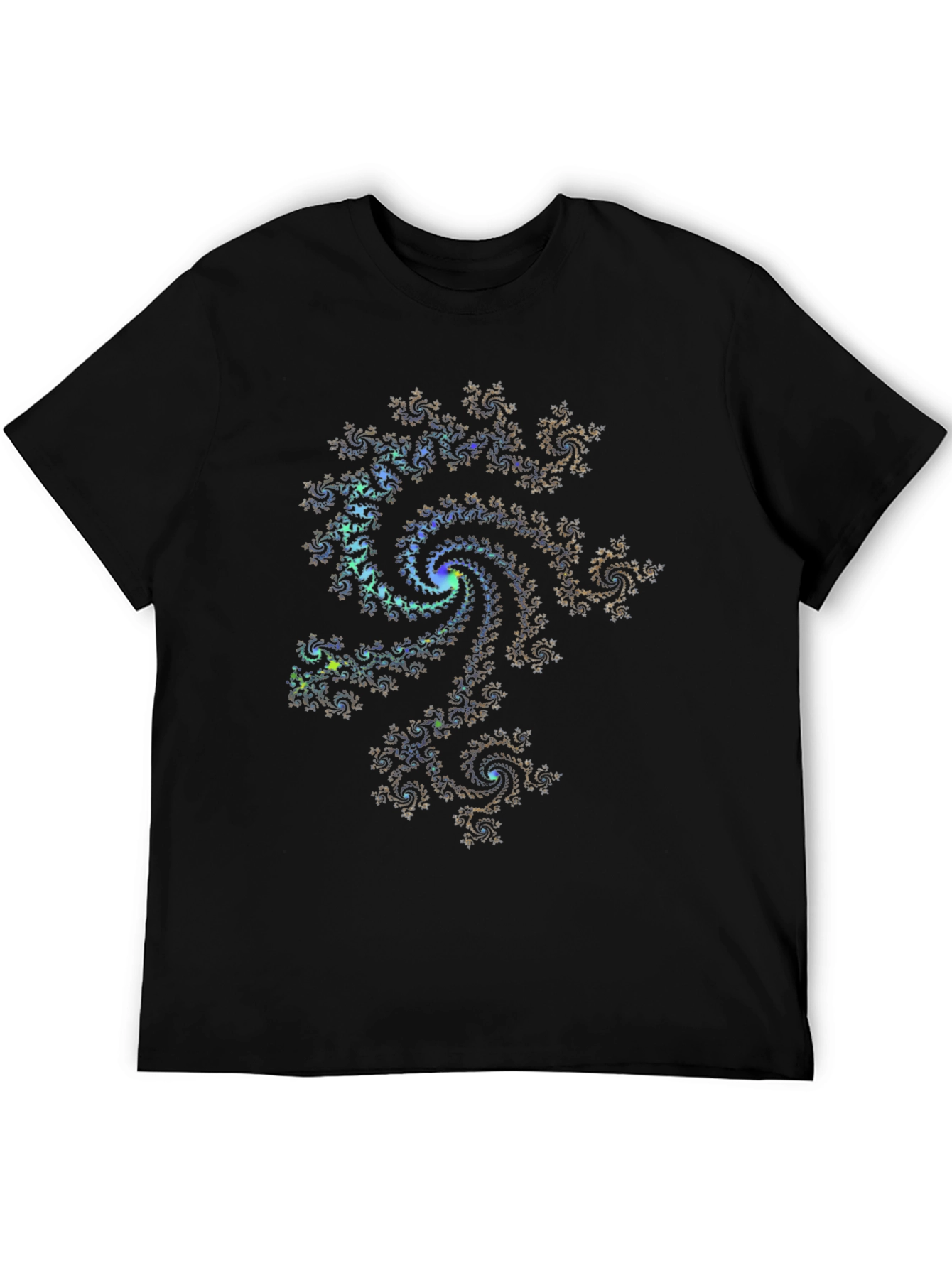 Fractal Spiral Graphic Tee - Abstract Design