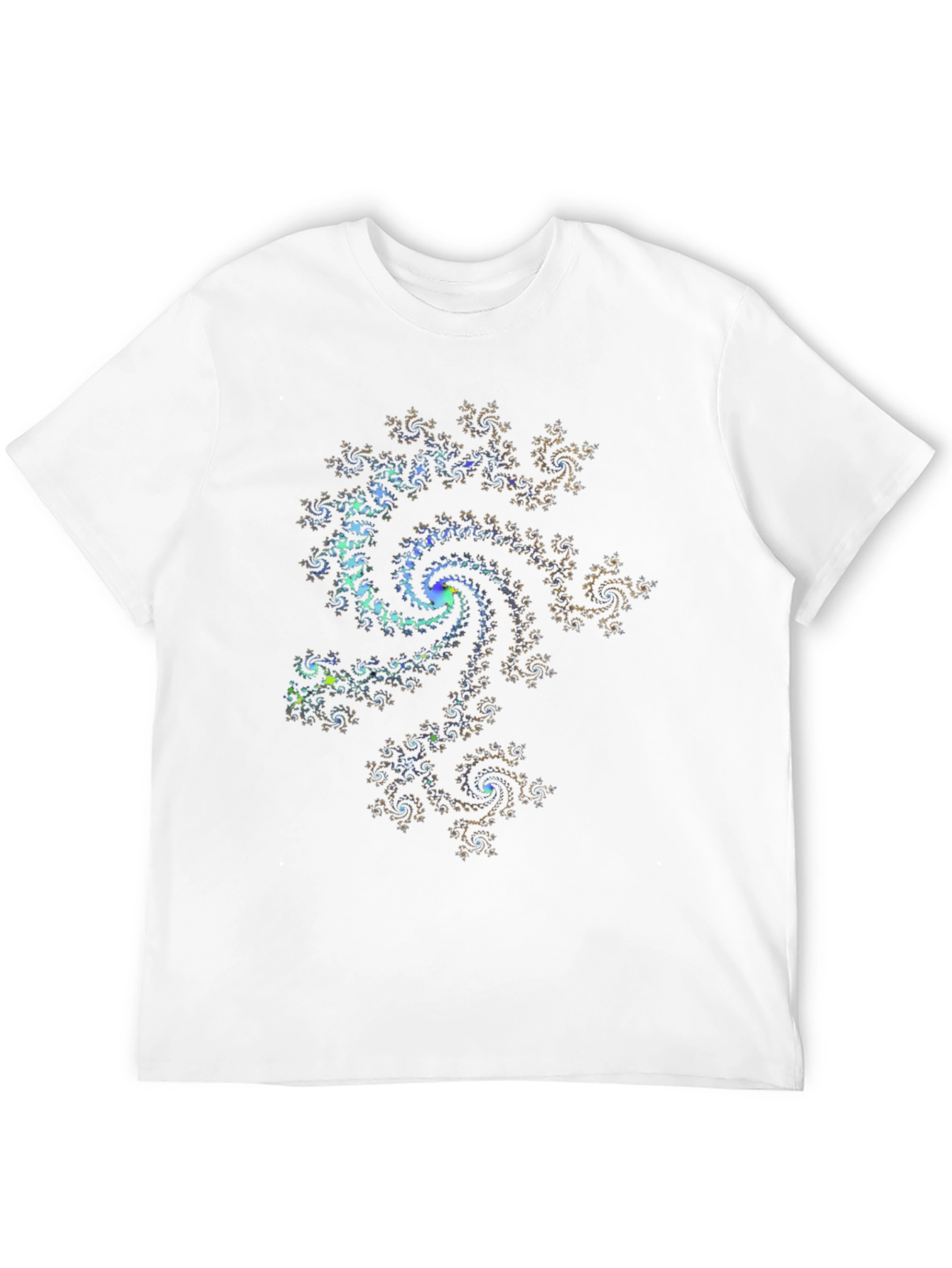 Fractal Spiral Graphic Tee - Abstract Design