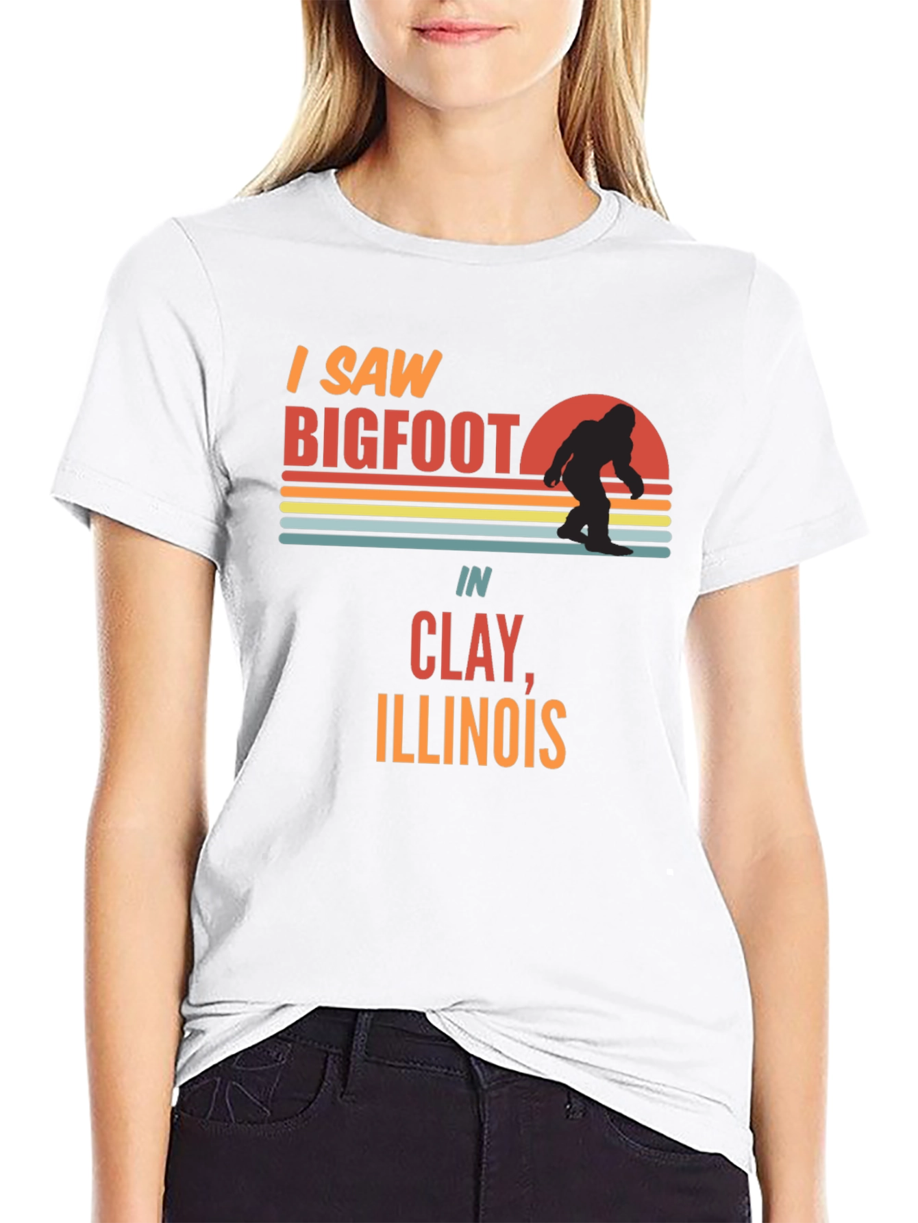 I Saw Bigfoot in Clay Illinois T-Shirt