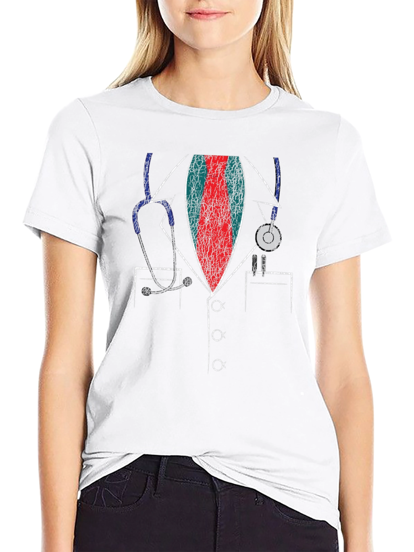 Doctor Lab Coat Stethoscope T-Shirt