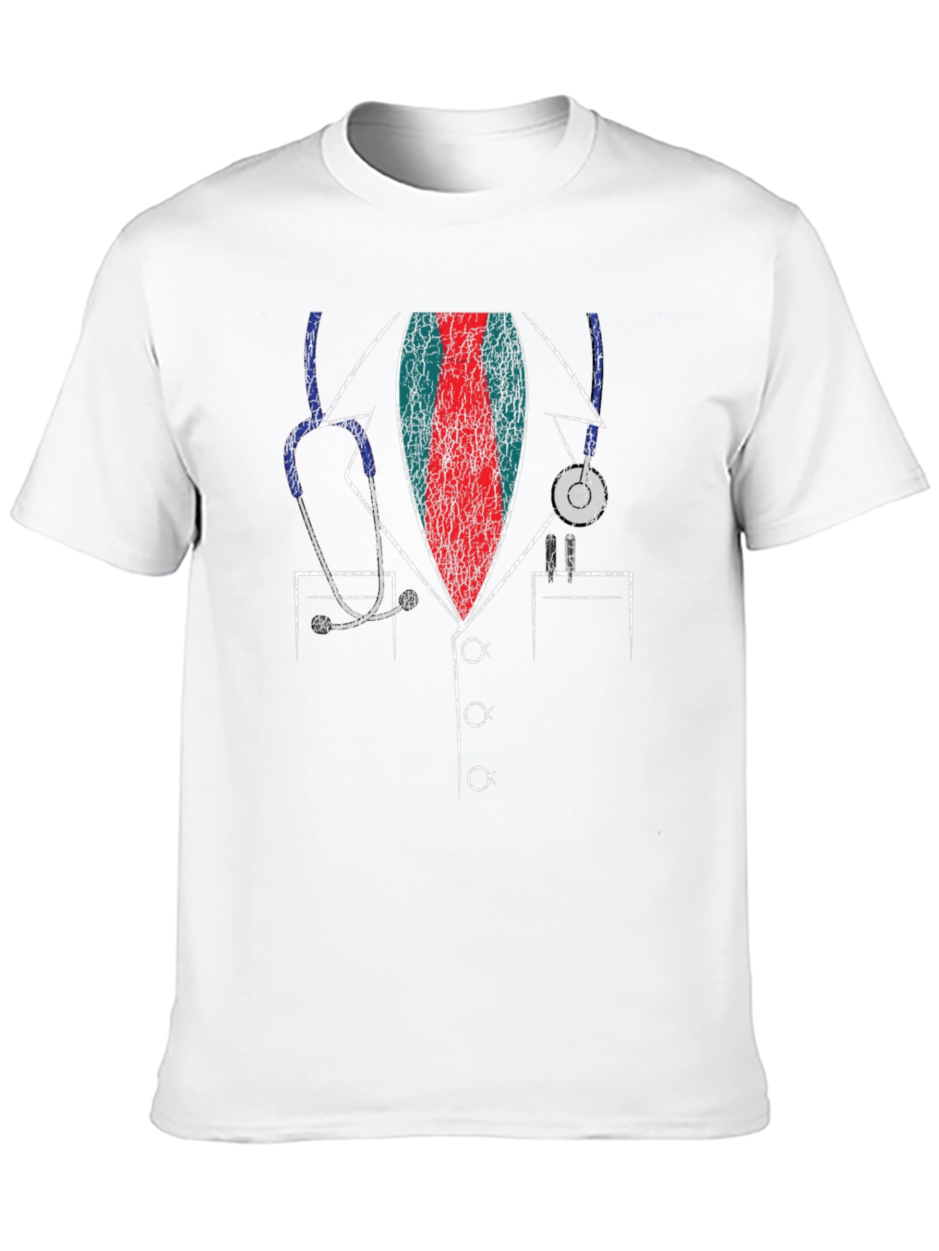 Doctor Lab Coat Stethoscope T-Shirt