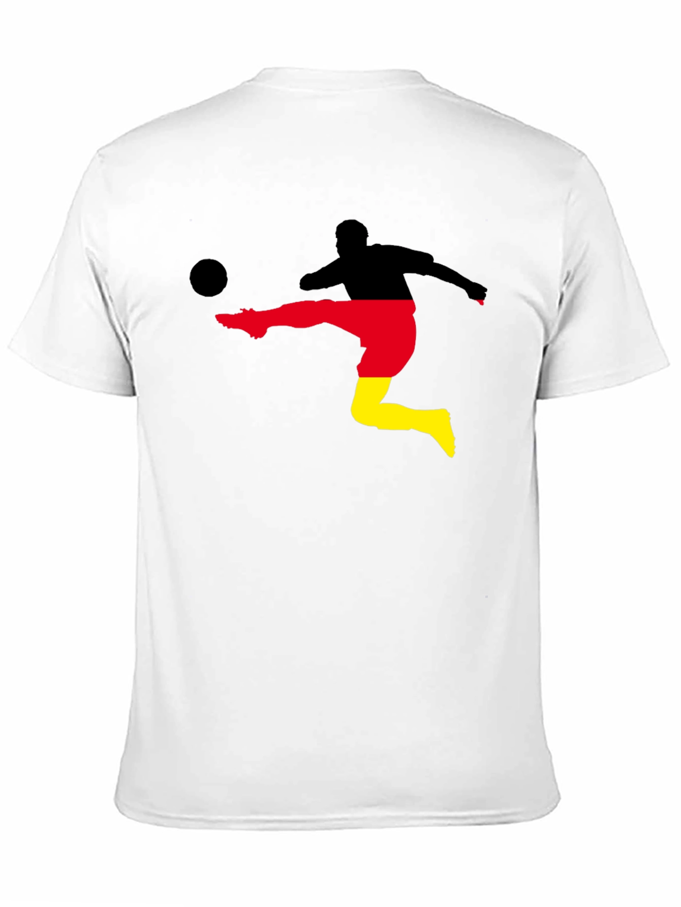 Germany Soccer Silhouette Black T-Shirt