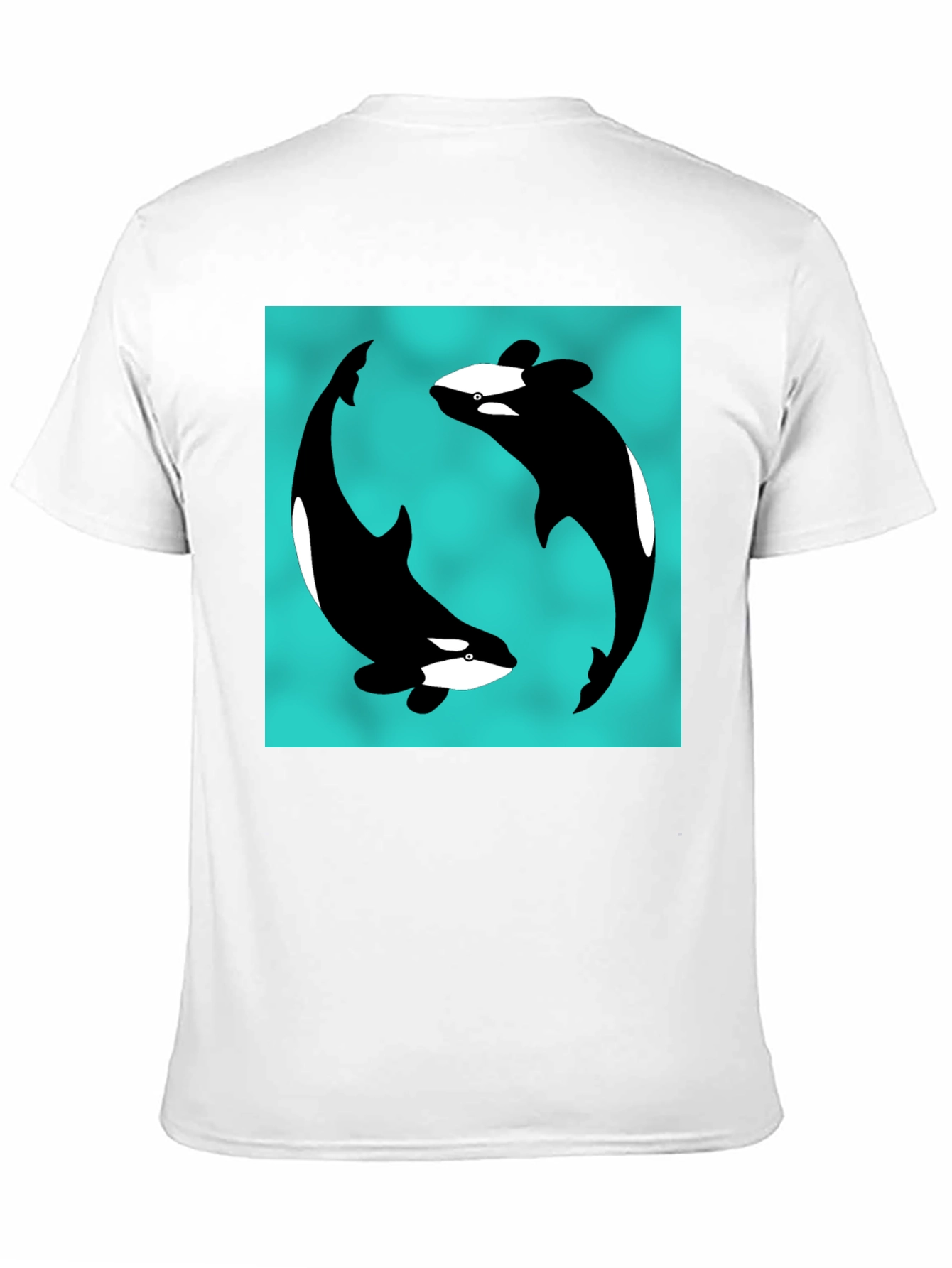 Orca Yin Yang Black T-Shirt