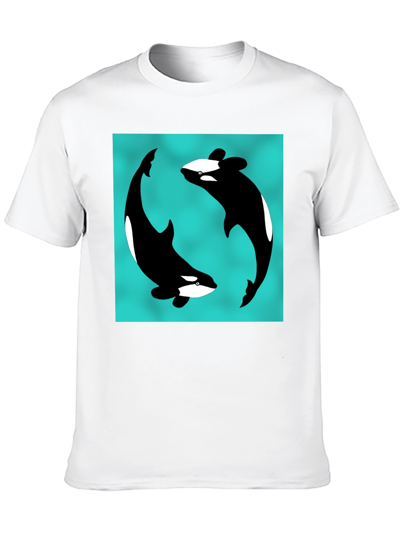 Orca Yin Yang Black T-Shirt