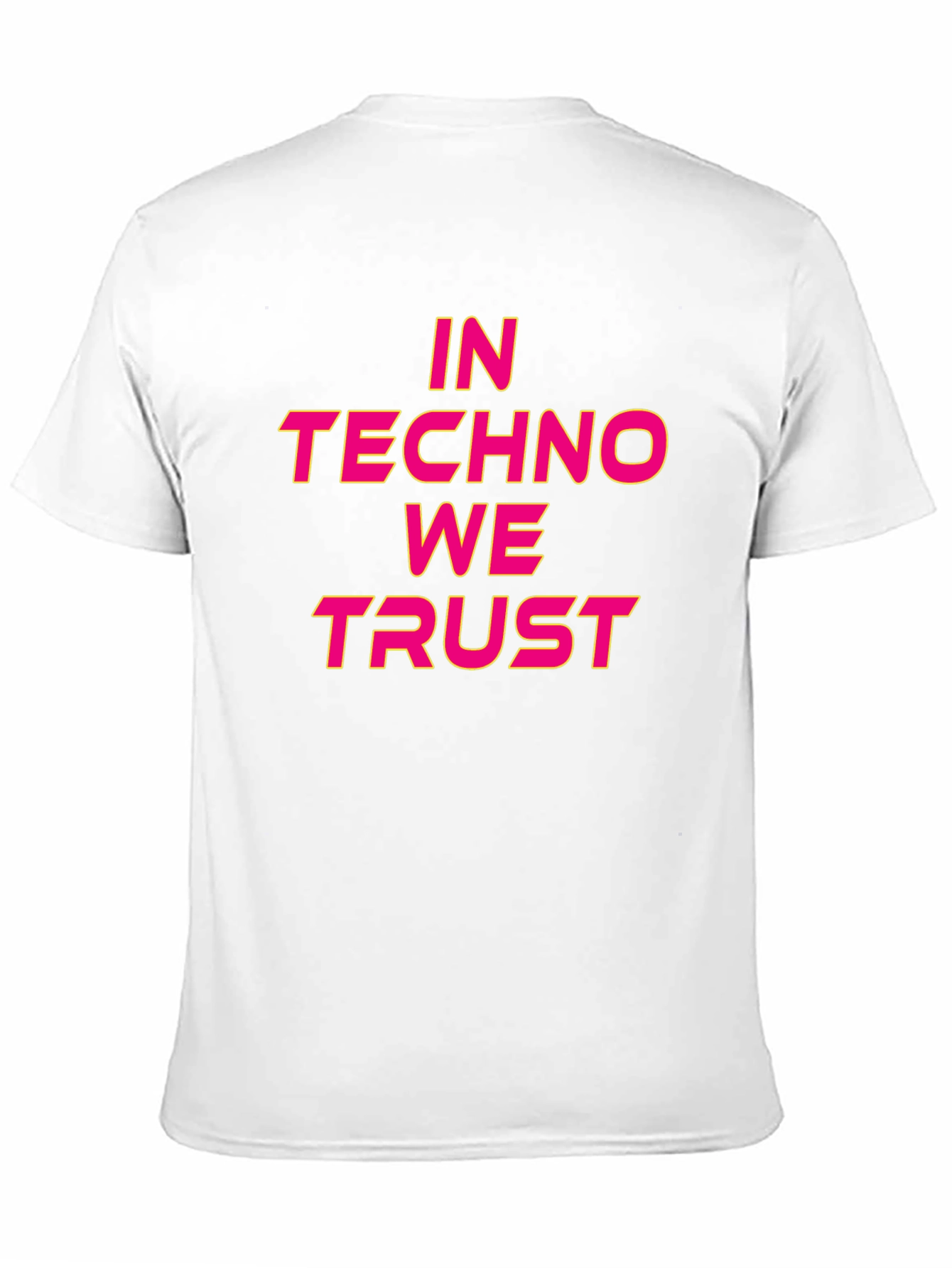 In Techno We Trust Black Graphic T-Shirt