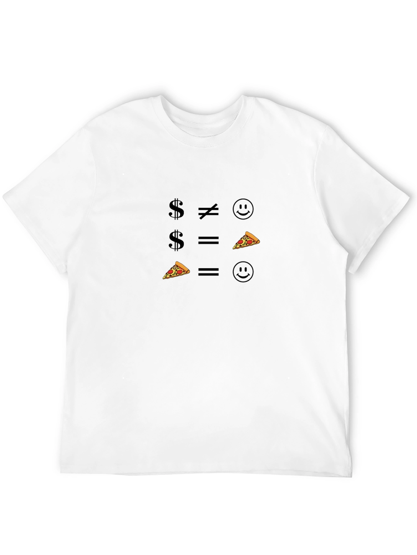 Money vs Pizza: Funny Graphic Tee
