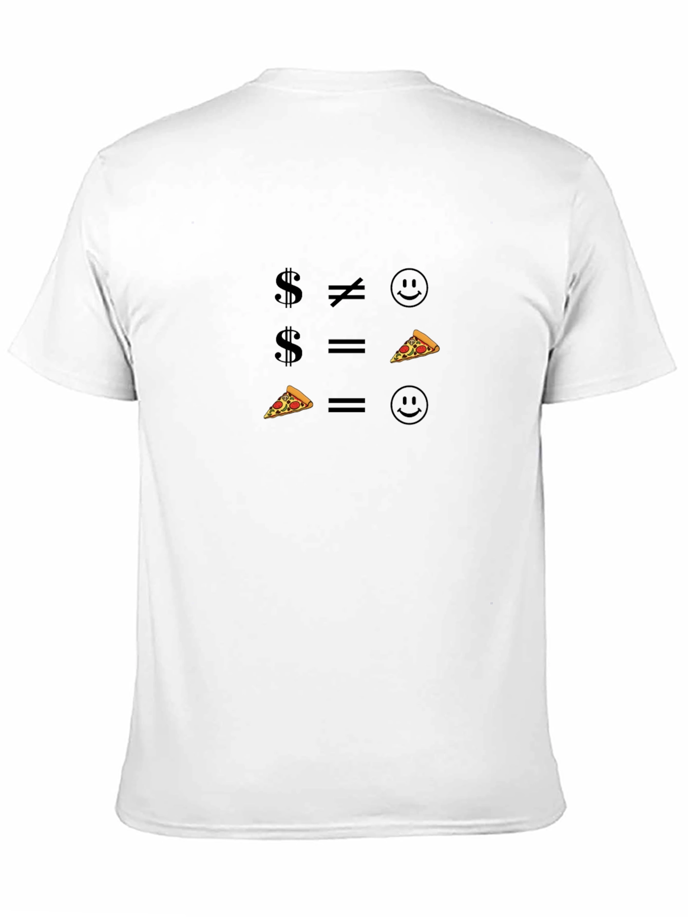 Money vs Pizza: Funny Graphic Tee