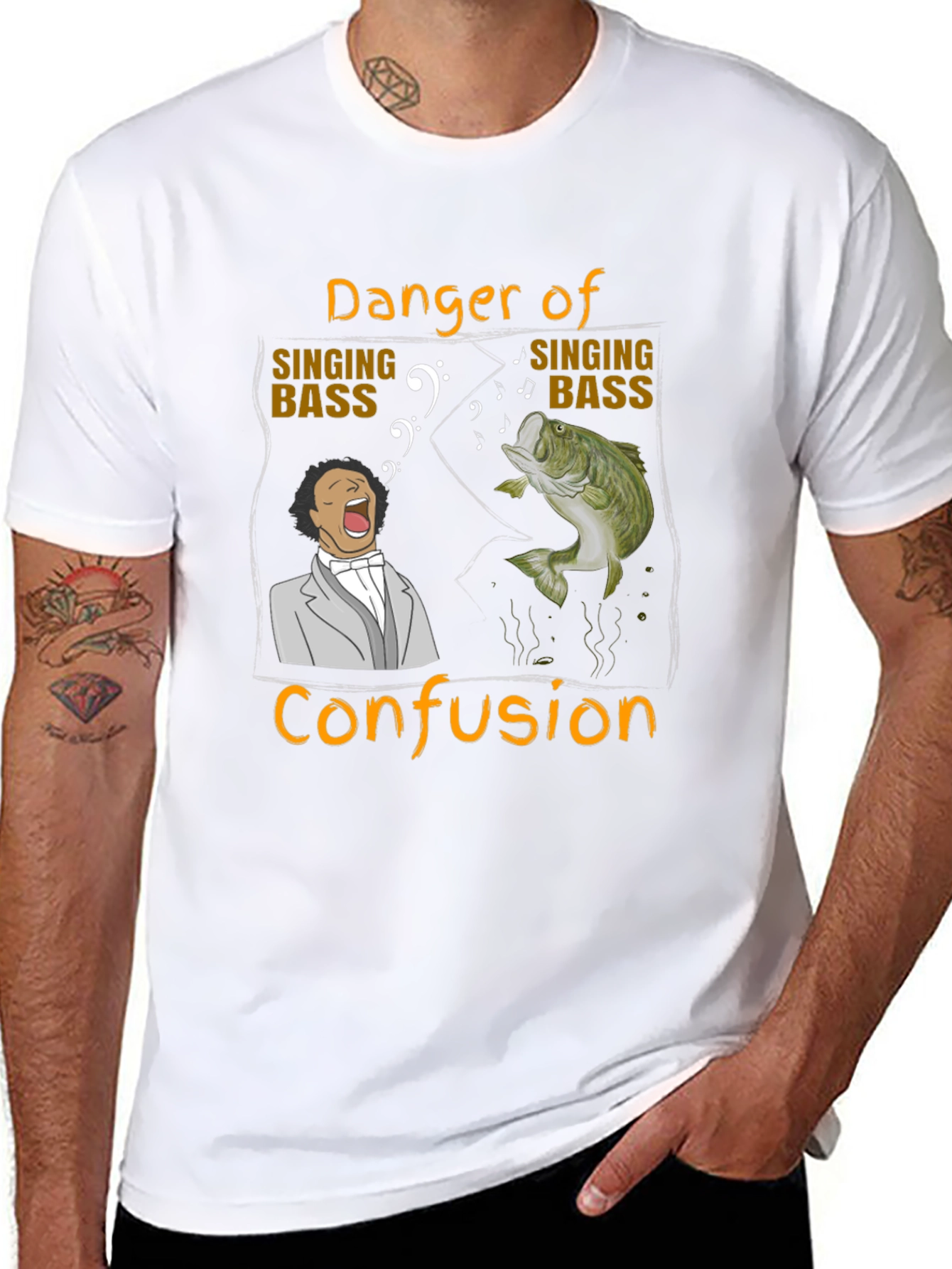 Danger of Singing Bass Confusion T-Shirt