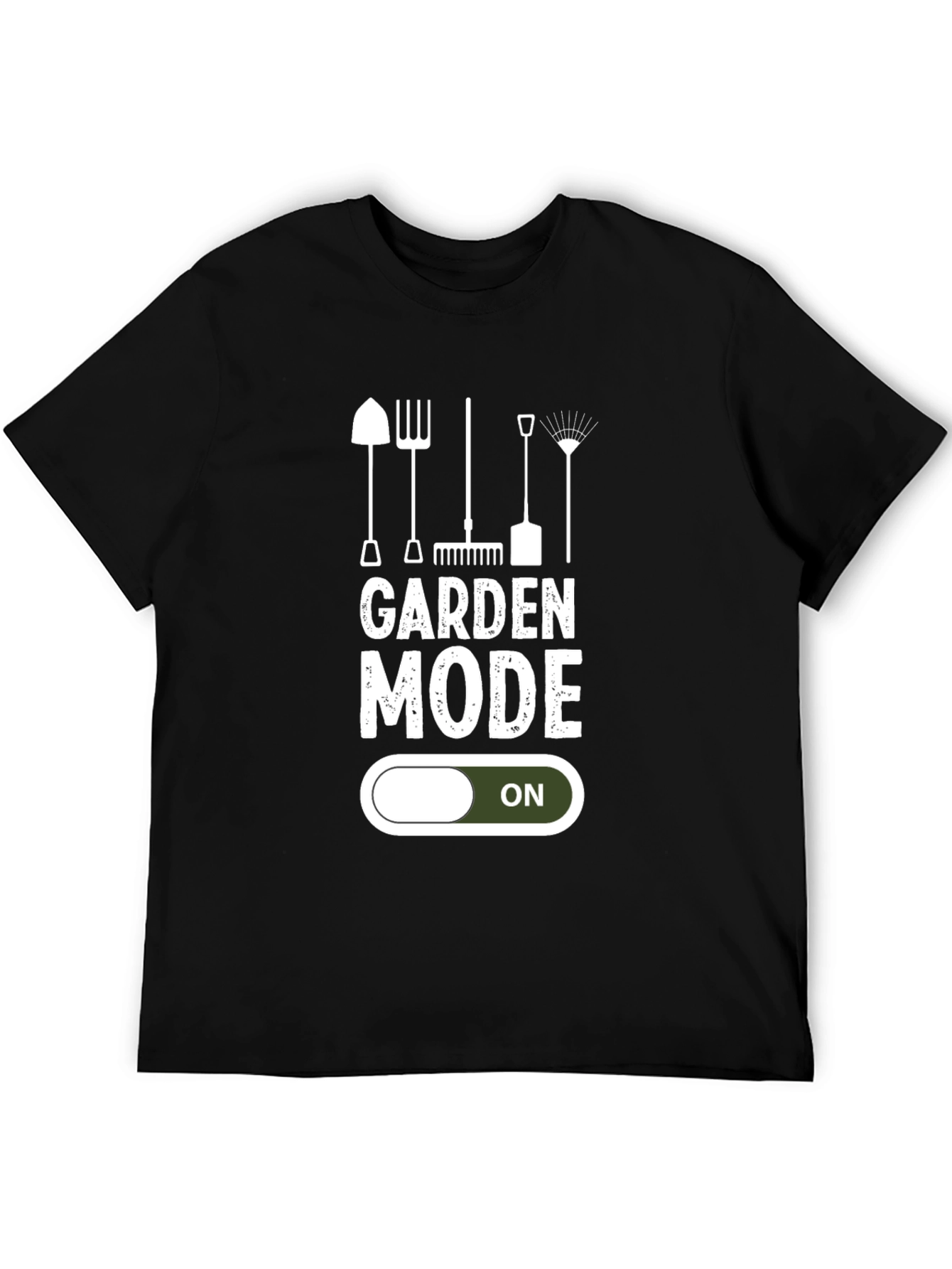 Garden Mode ON T-Shirt - Gardening Tools Graphic Tee