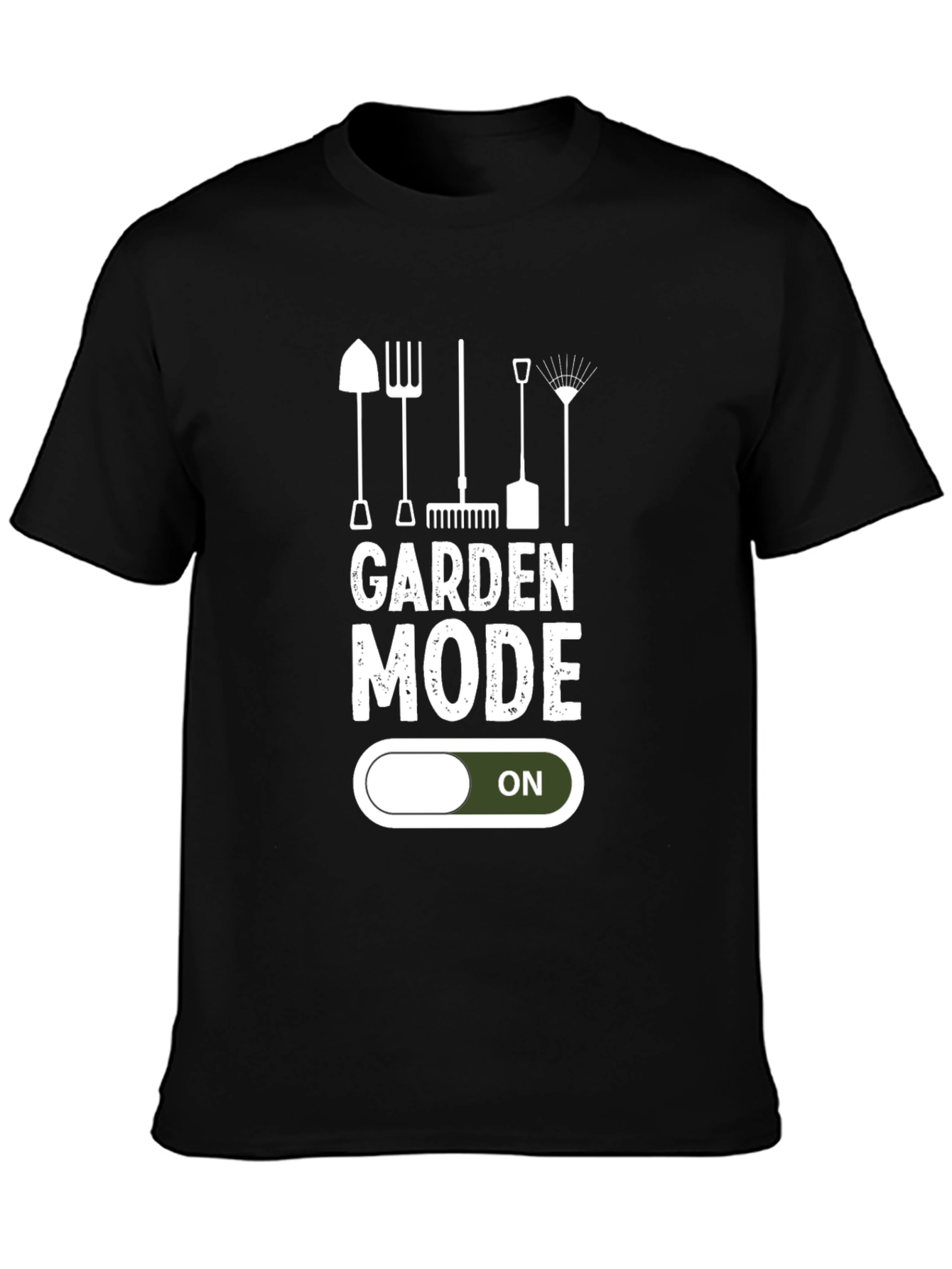Garden Mode ON T-Shirt - Gardening Tools Graphic Tee