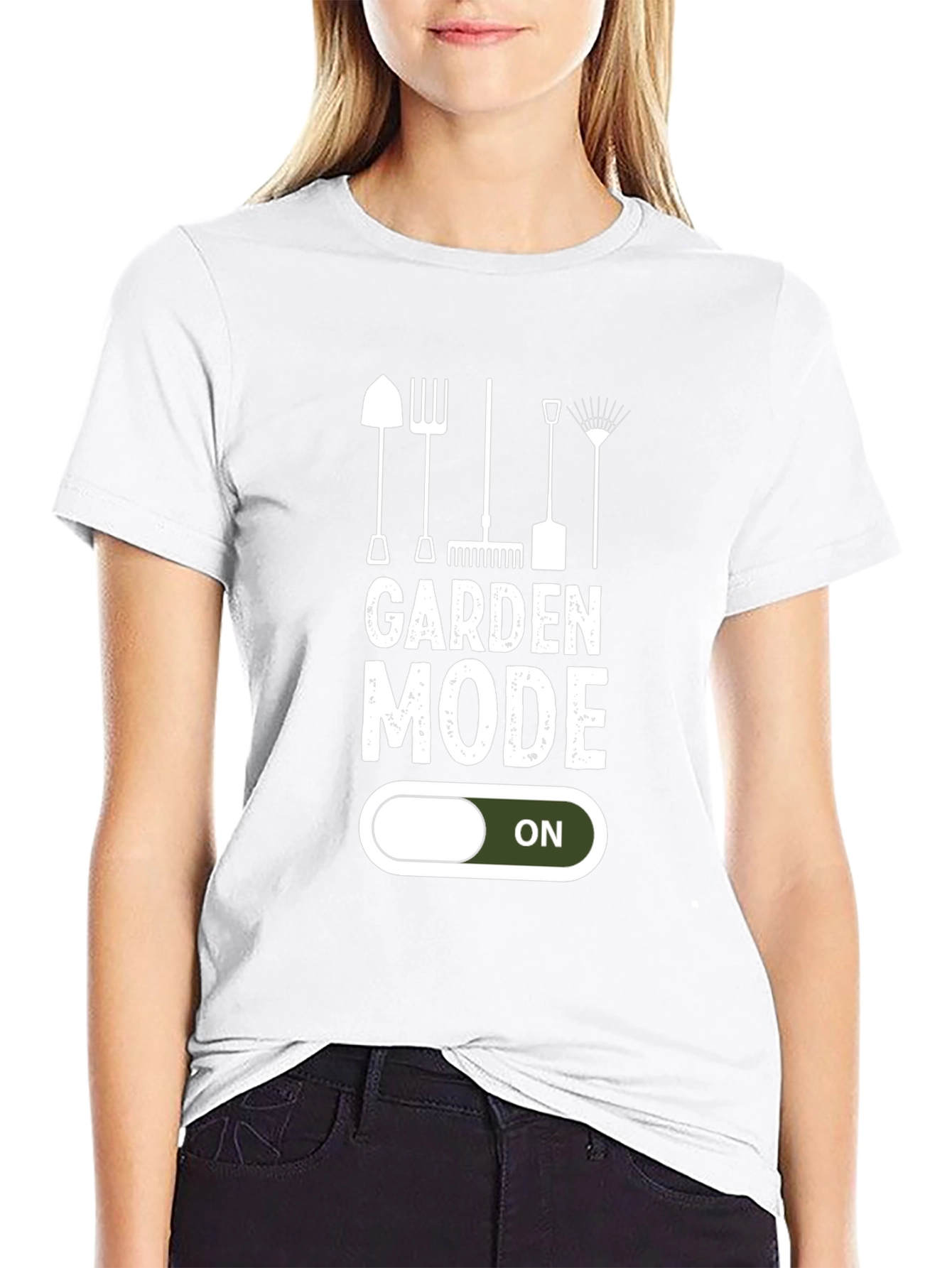 Garden Mode ON T-Shirt - Gardening Tools Graphic Tee