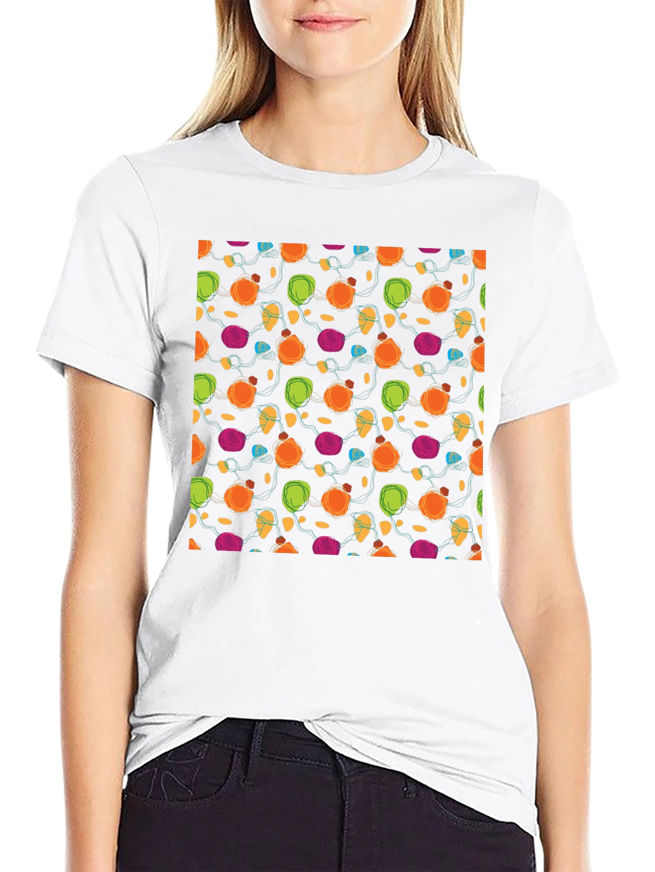Festive Lights Patterned T-Shirt