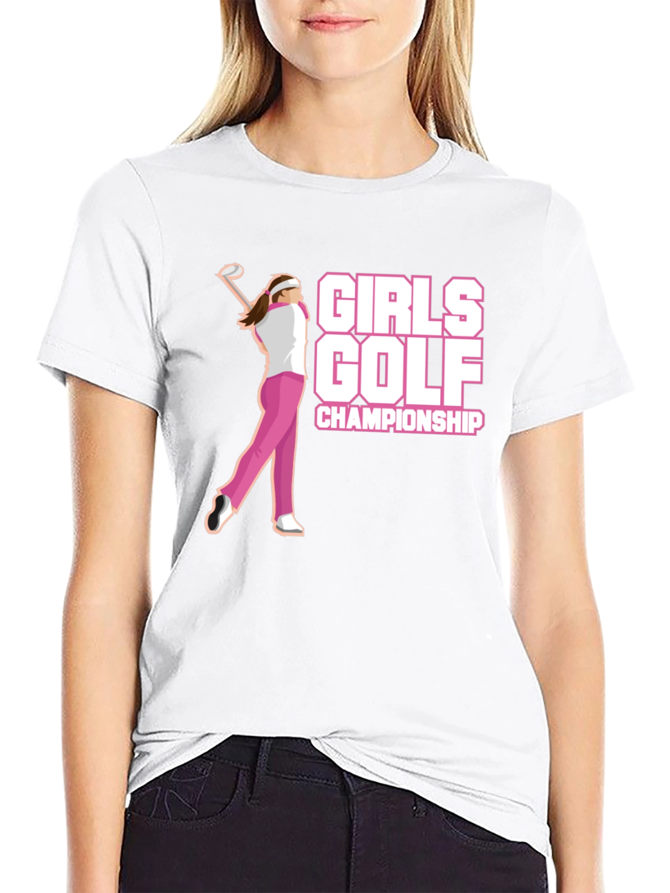 Girls Golf Championship Graphic T-Shirt