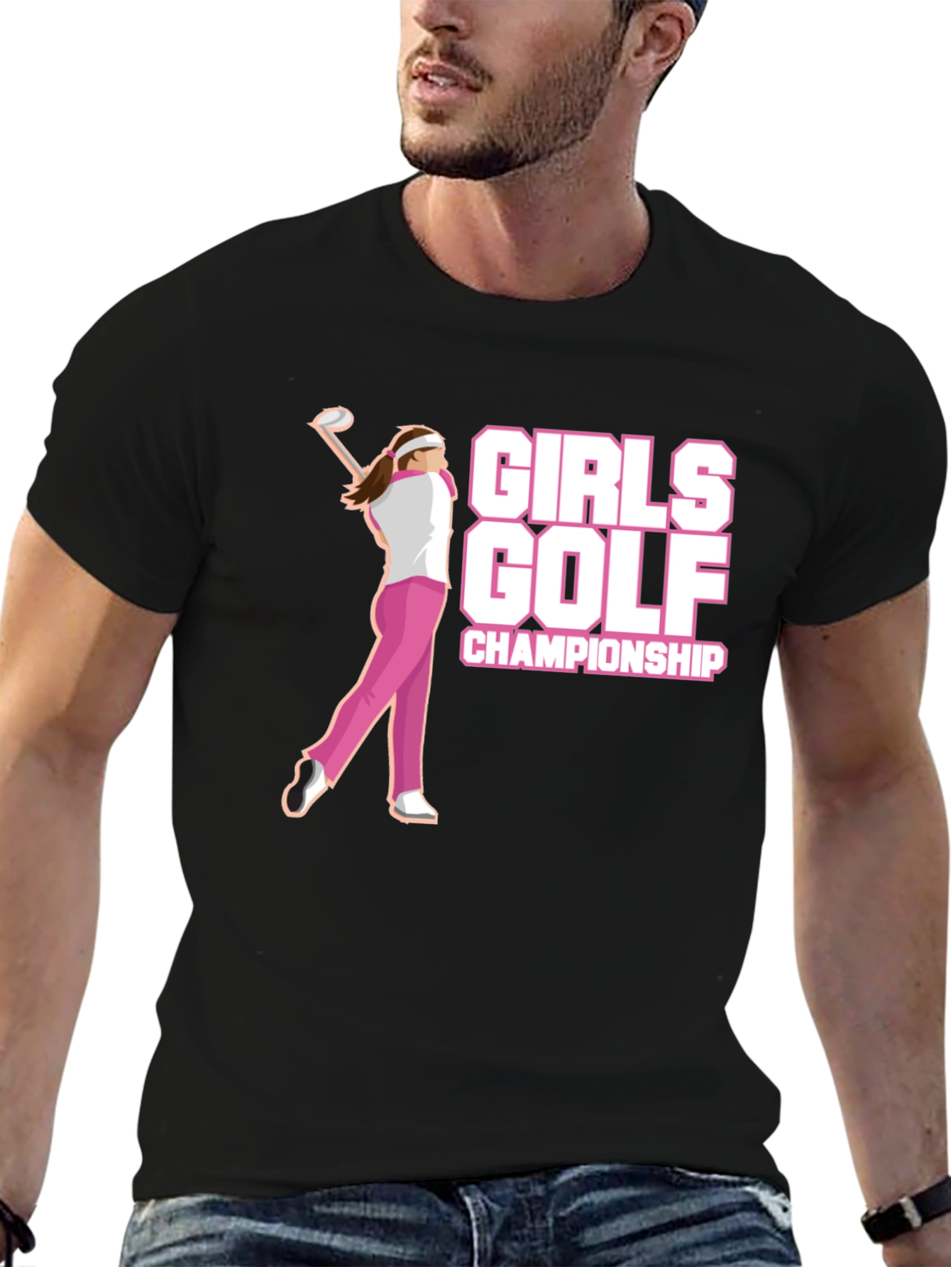 Girls Golf Championship Graphic T-Shirt