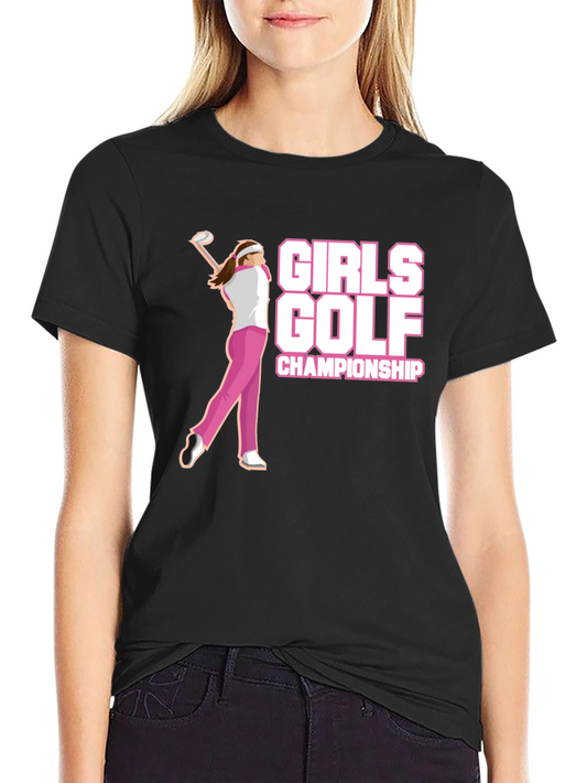 Girls Golf Championship Graphic T-Shirt