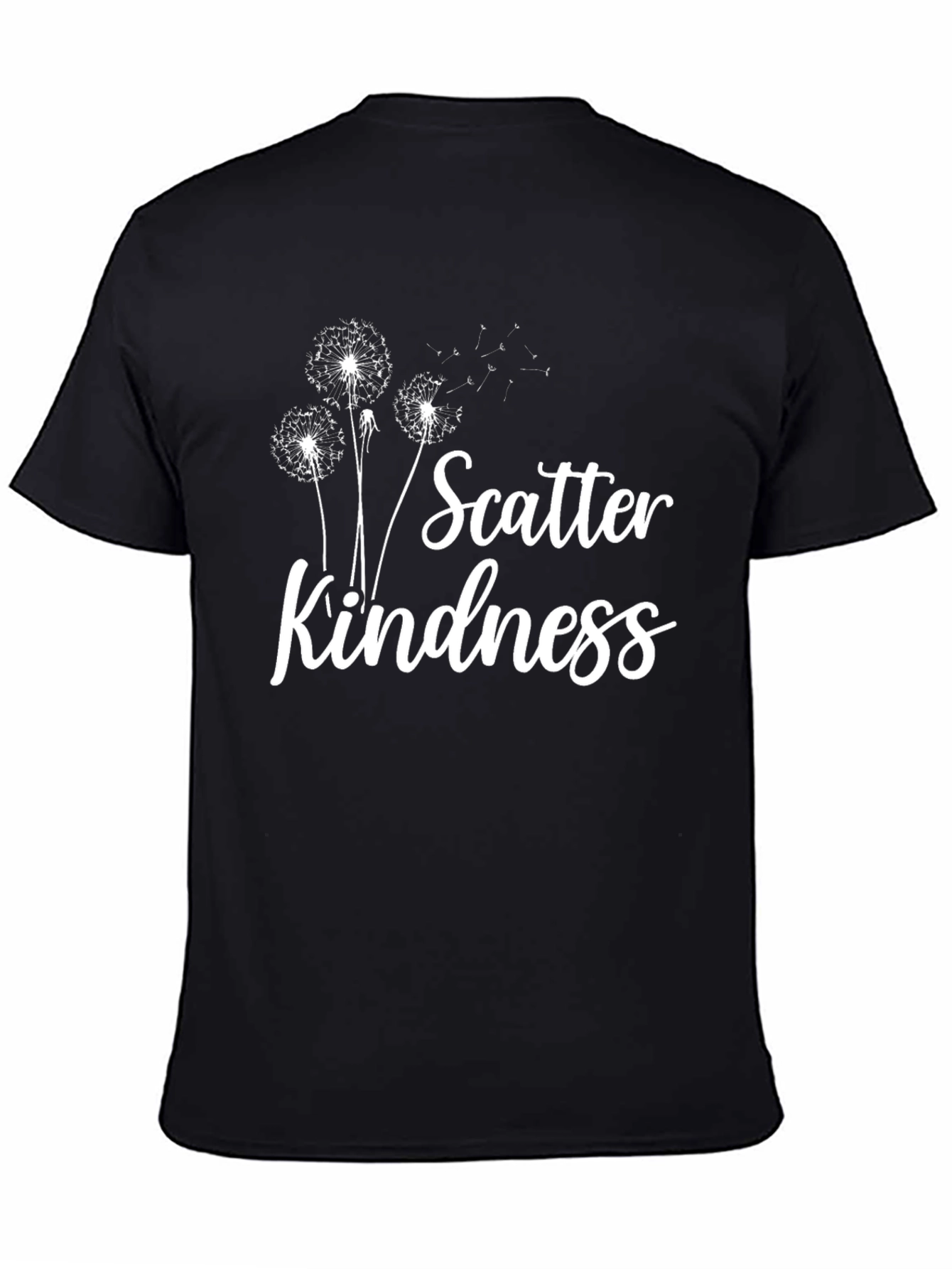 Scatter Kindness Graphic Tee - Black T-Shirt