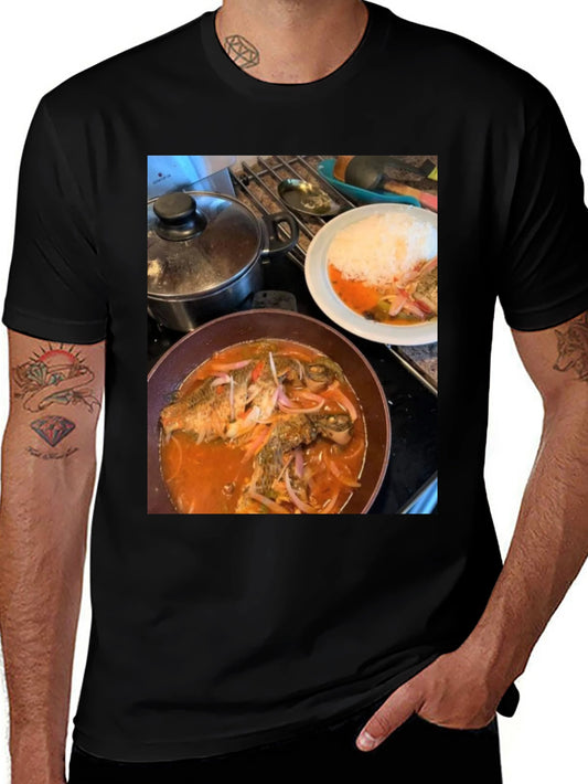 Foodie T-Shirt: Delicious Fish Dish Design