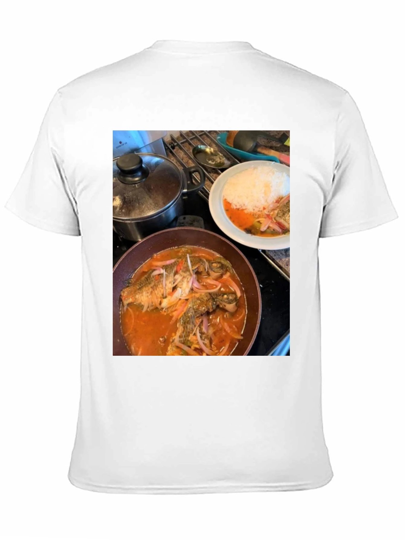 Foodie T-Shirt: Delicious Fish Dish Design