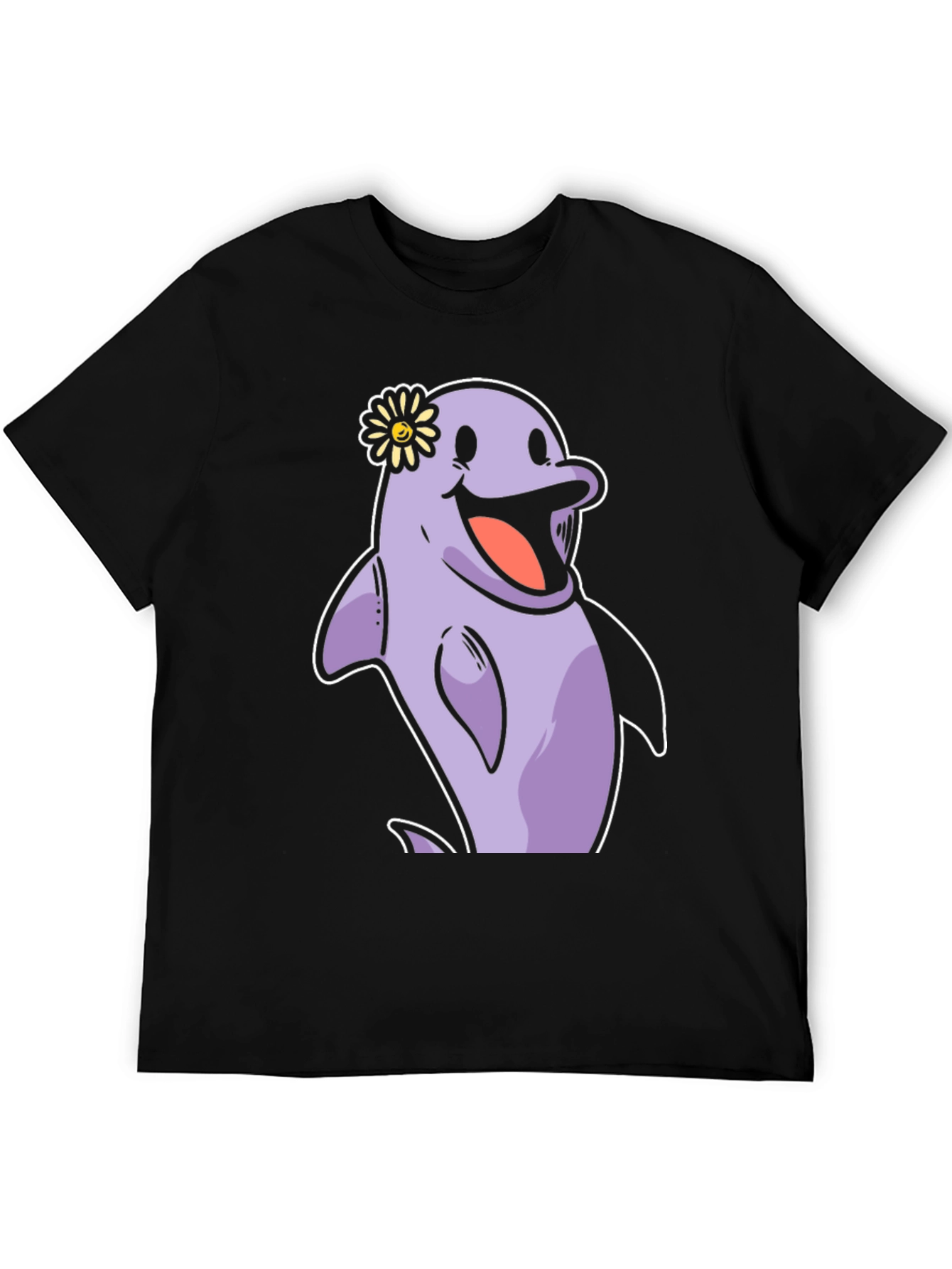 Cheerful Dolphin T-Shirt - Fun Graphic Tee