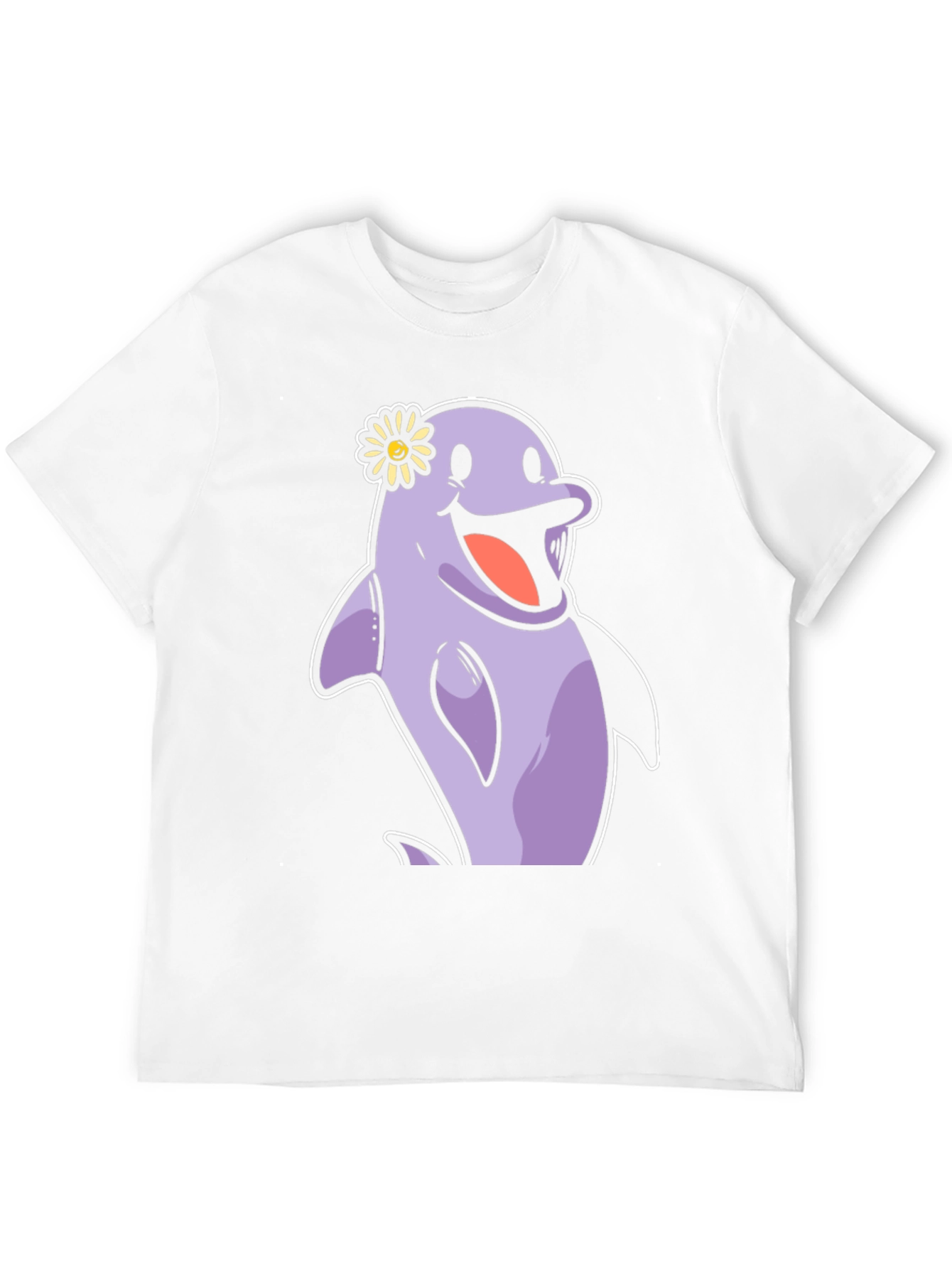 Cheerful Dolphin T-Shirt - Fun Graphic Tee