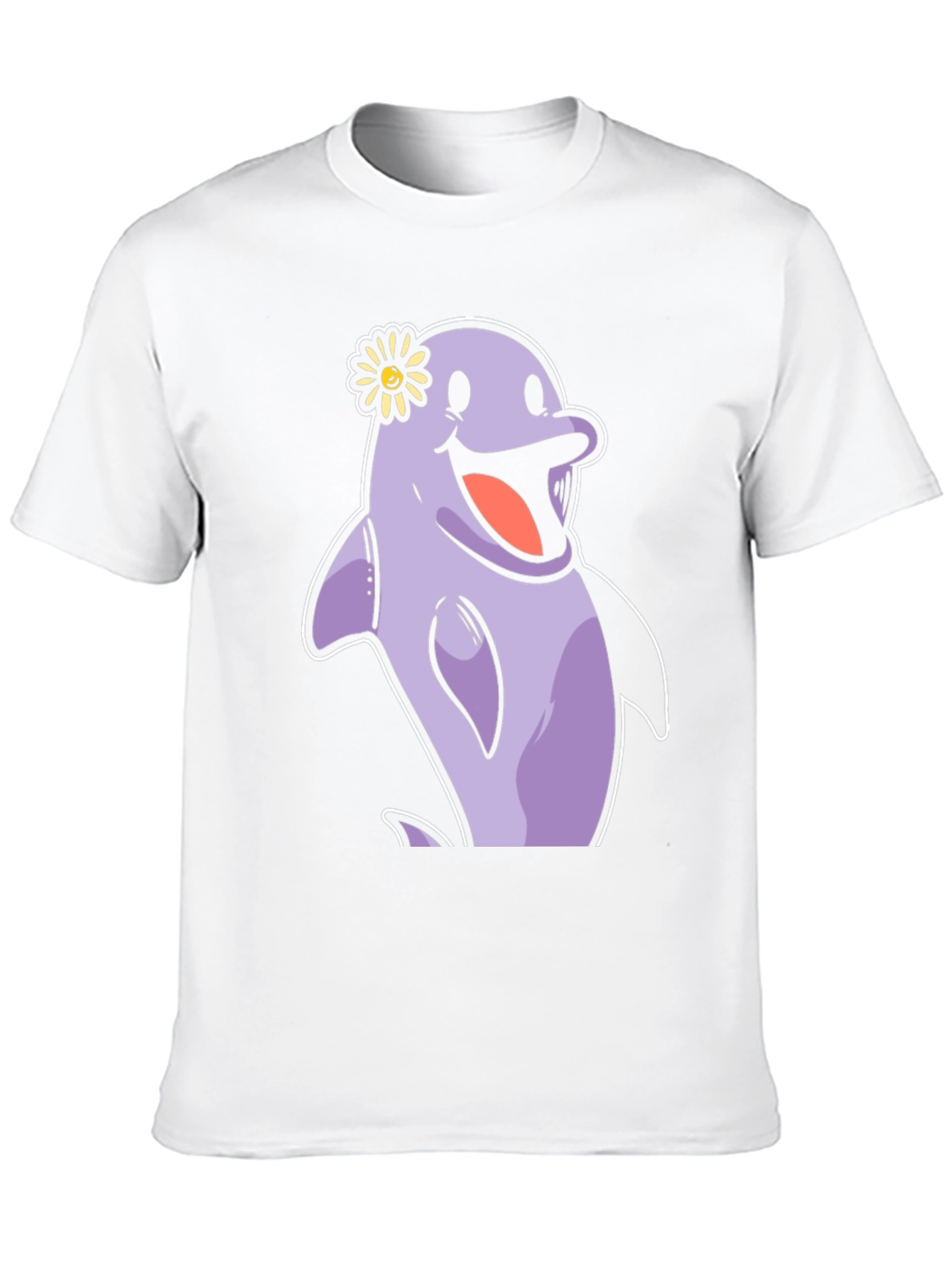Cheerful Dolphin T-Shirt - Fun Graphic Tee