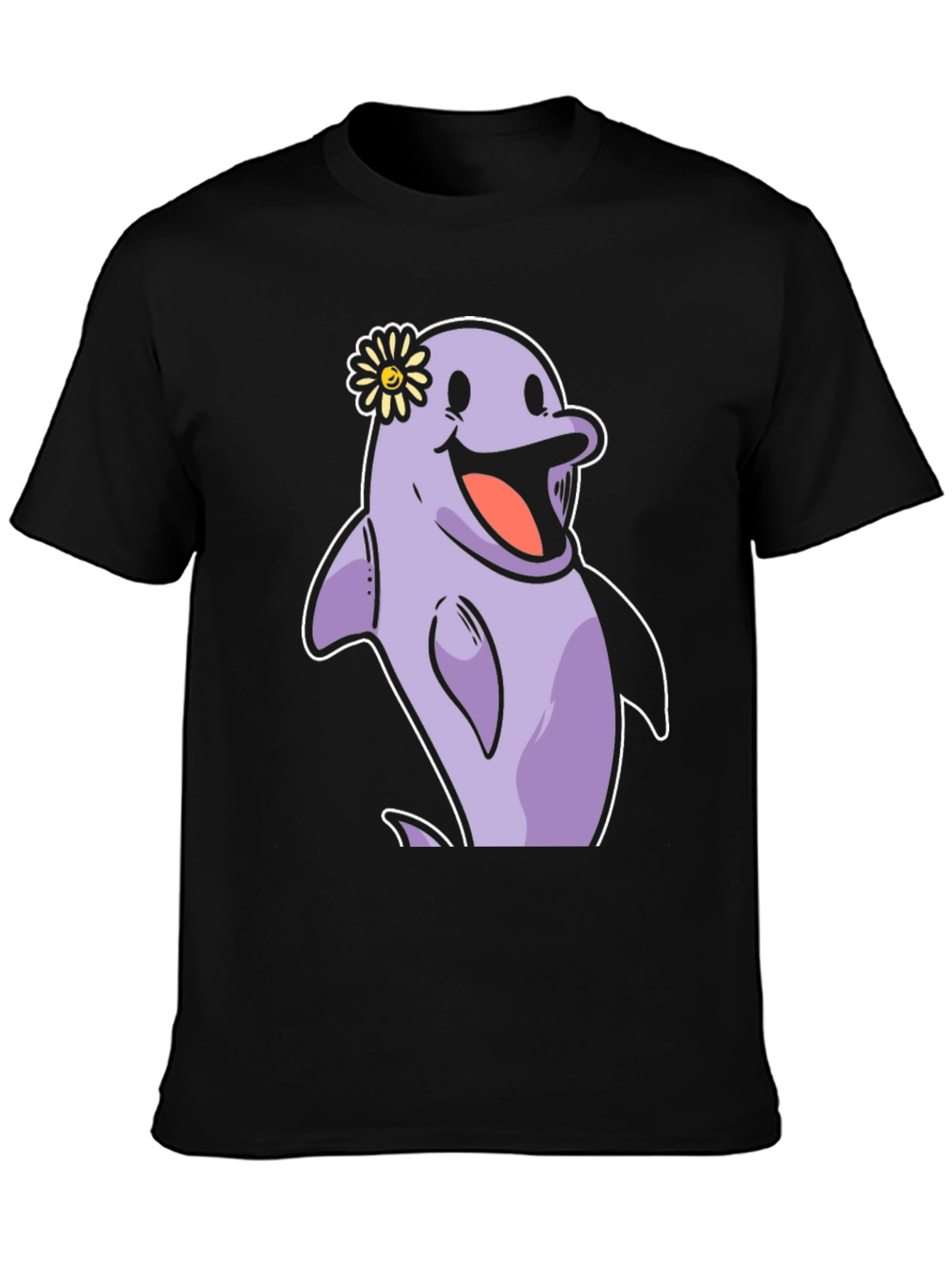 Cheerful Dolphin T-Shirt - Fun Graphic Tee