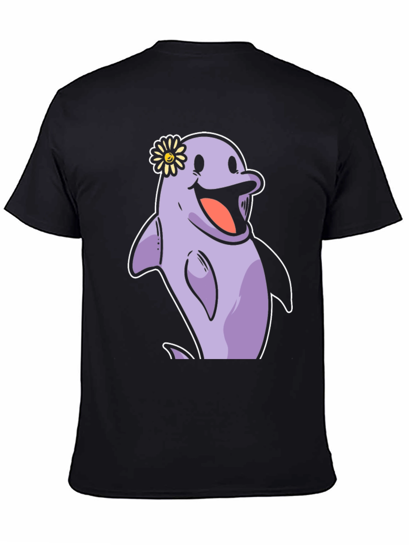 Cheerful Dolphin T-Shirt - Fun Graphic Tee