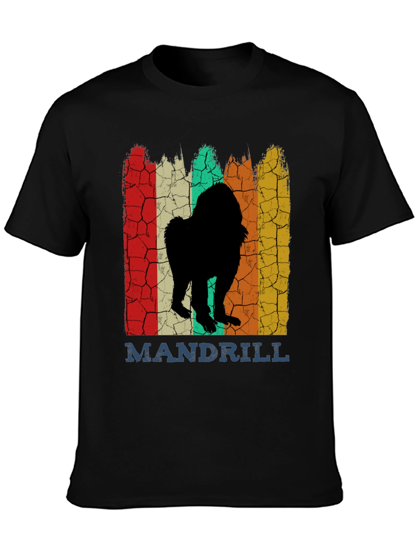 Mandrill Retro Graphic T-Shirt - Classic Crew Neck Tee
