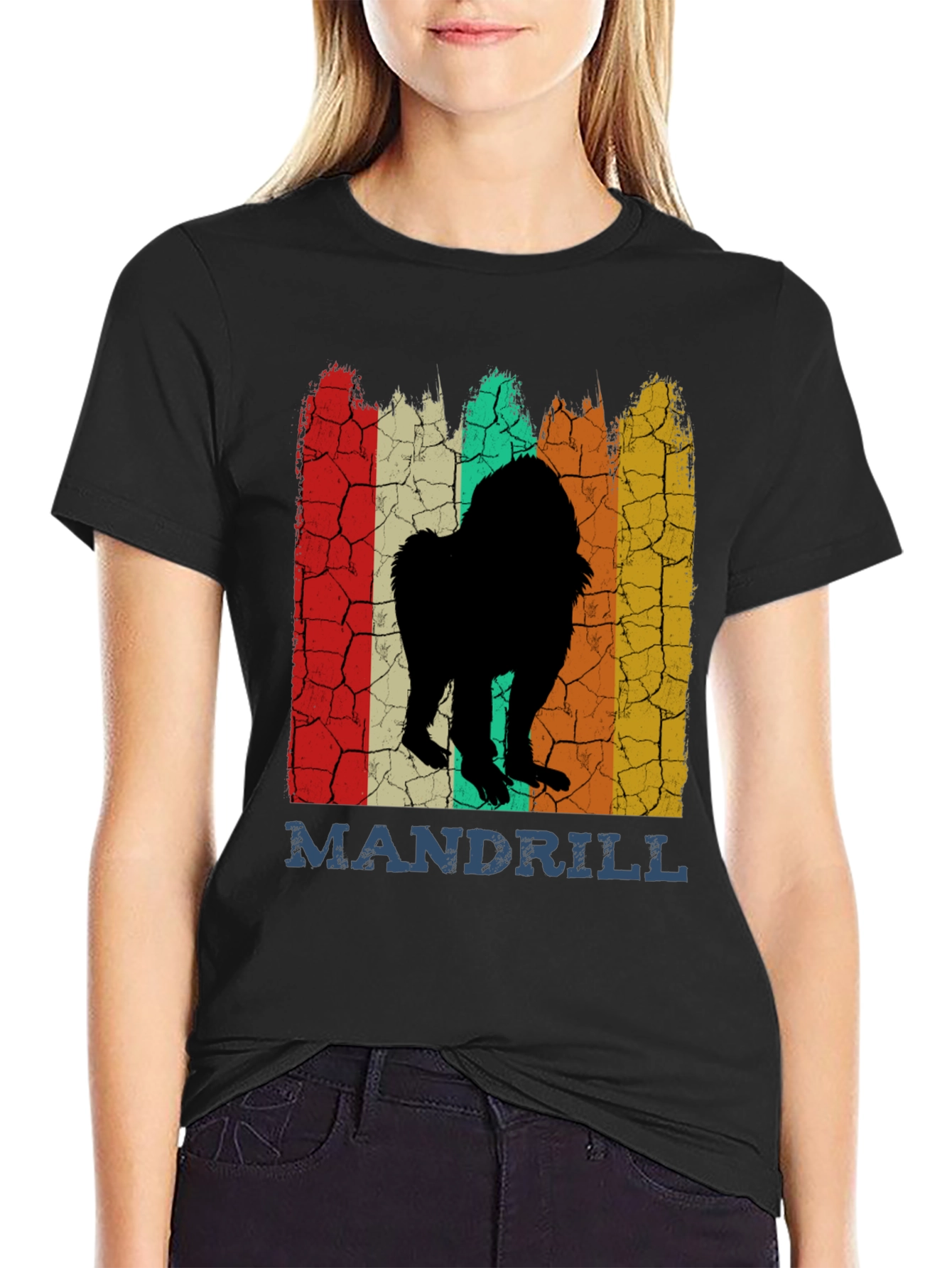 Mandrill Retro Graphic T-Shirt - Classic Crew Neck Tee