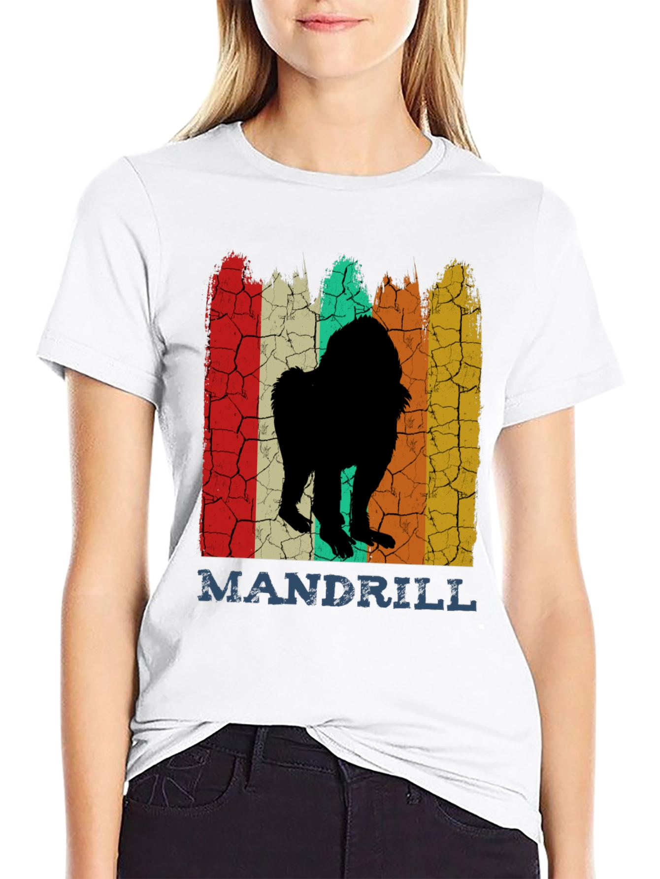 Mandrill Retro Graphic T-Shirt - Classic Crew Neck Tee