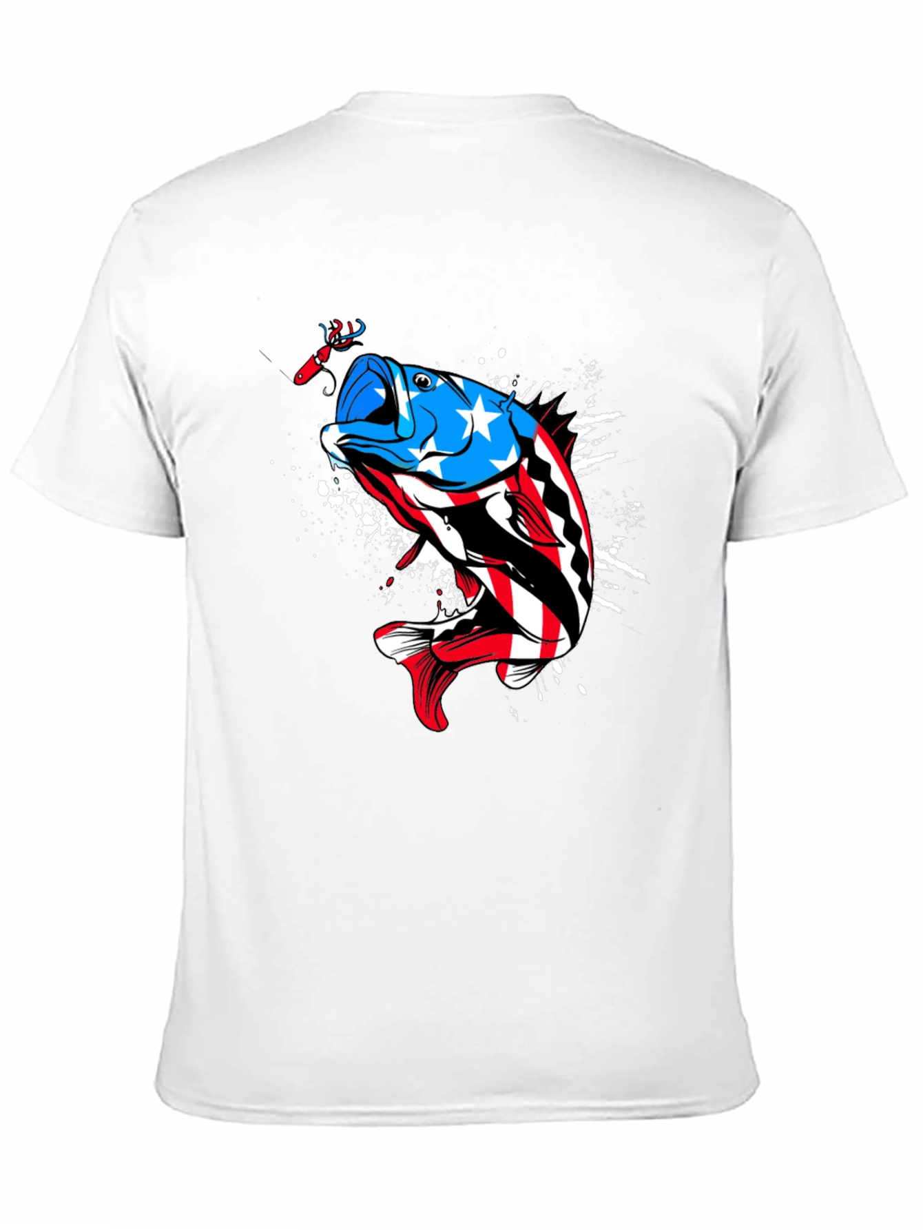 American Flag Bass Fishing Graphic Tee