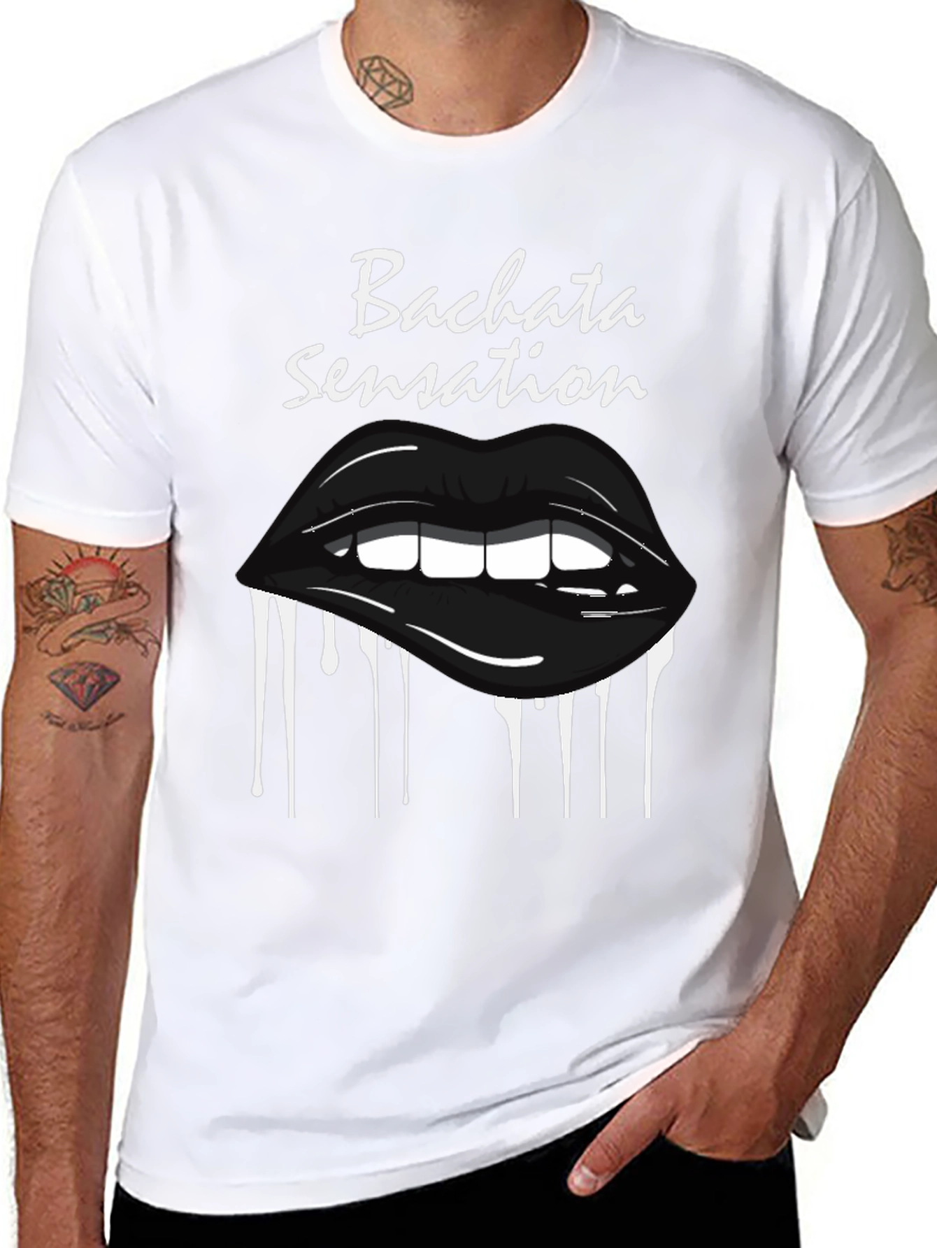 Bachata Sensation Lips Graphic T-Shirt