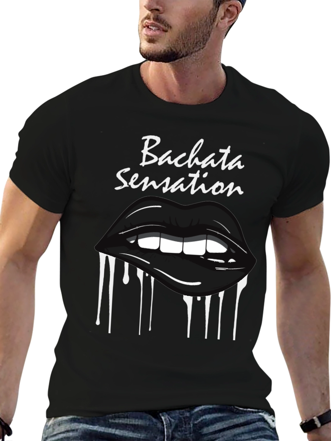 Bachata Sensation Lips Graphic T-Shirt