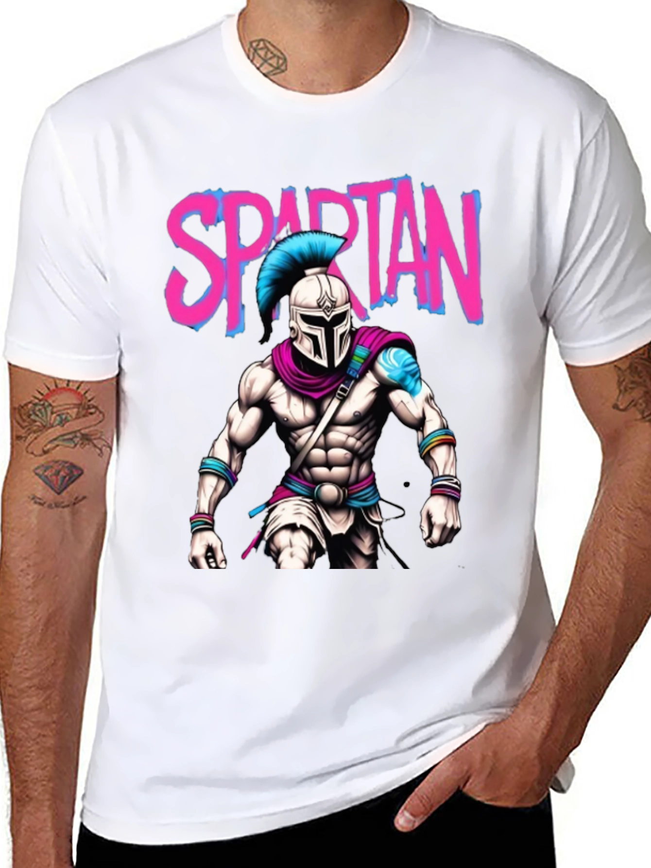 Spartan Warrior T-Shirt: Bold Graphic Tee