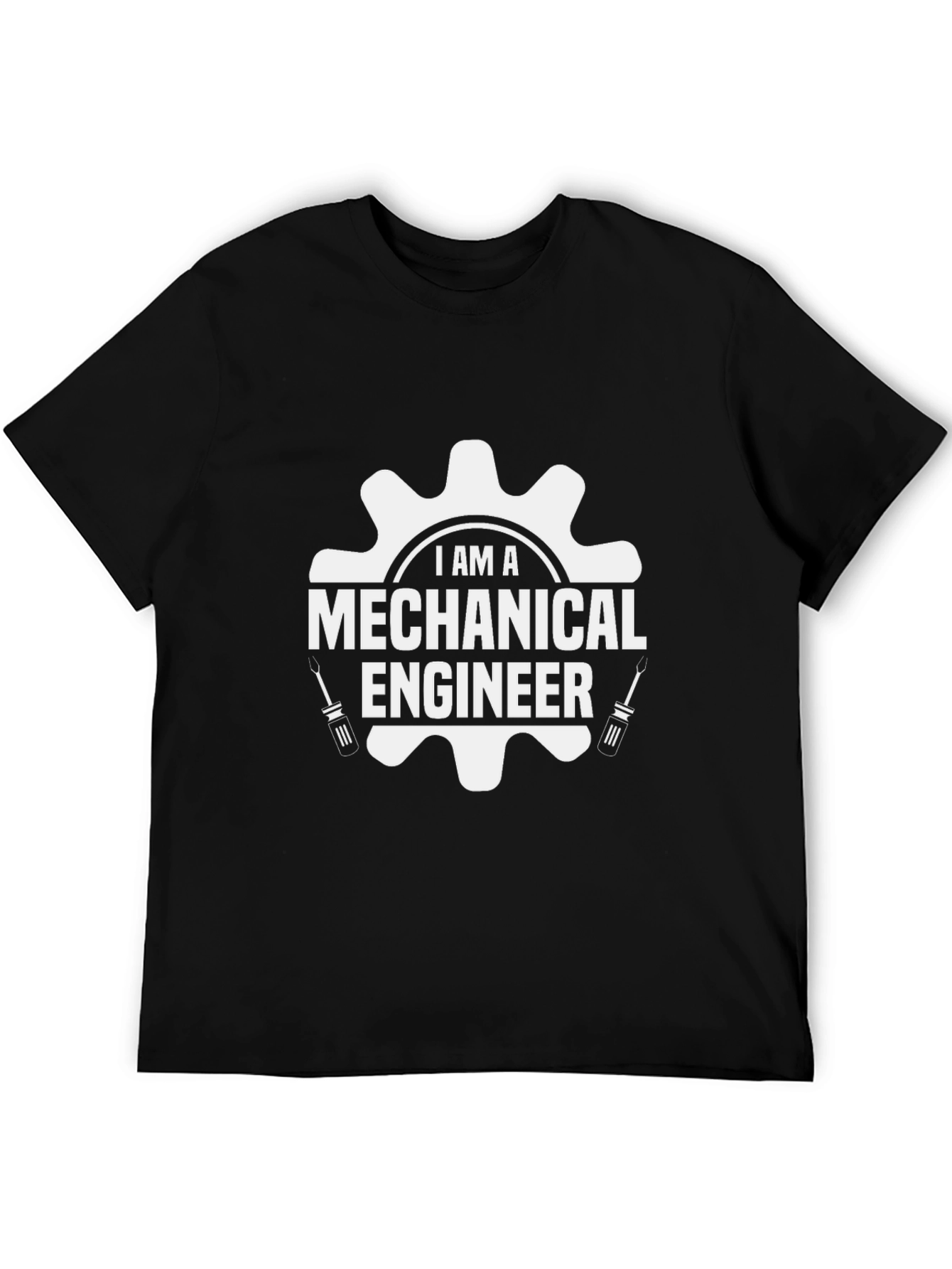 Mechanical Engineer T-Shirt - Black - Gear Design